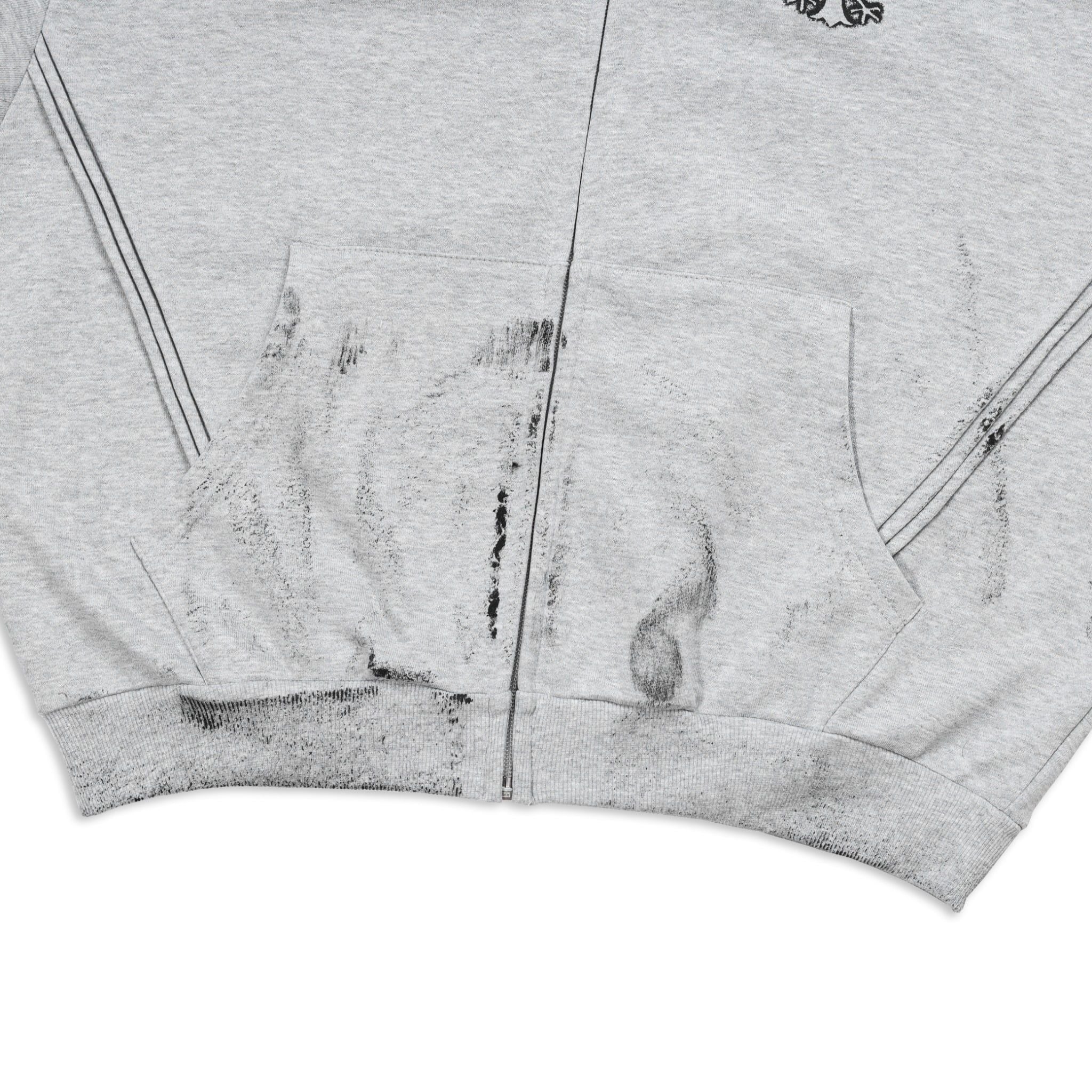  SWE CROSS ZIP HOODIE - GRAY 