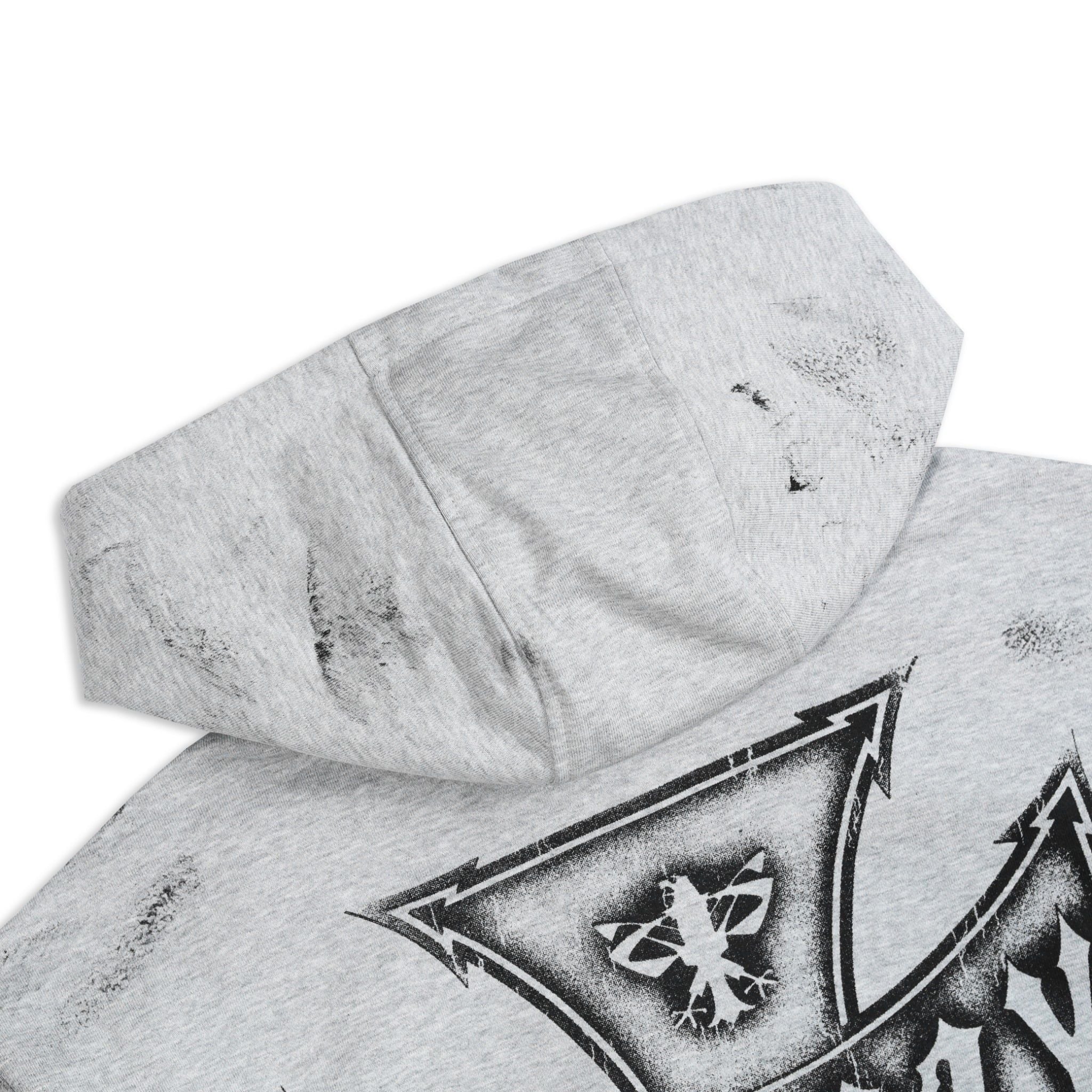  SWE CROSS ZIP HOODIE - GRAY 