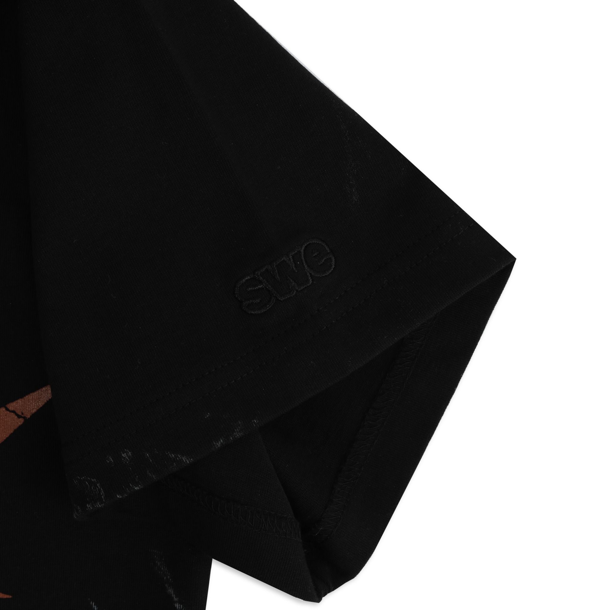  SWE SPIKE BOXY TEE - BLACK 