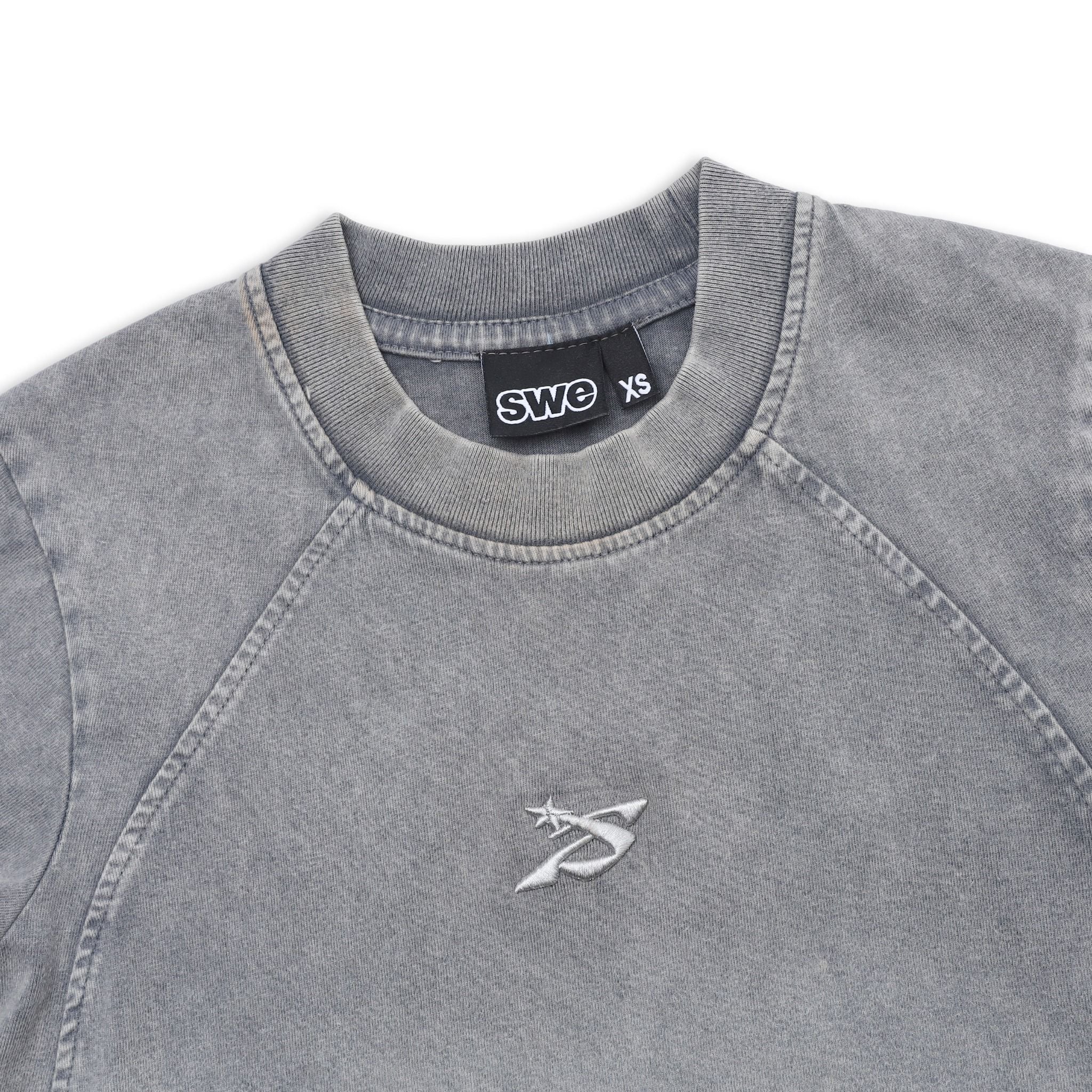  SWE HAZE WASHED BABY TEE - GRAPHITE 