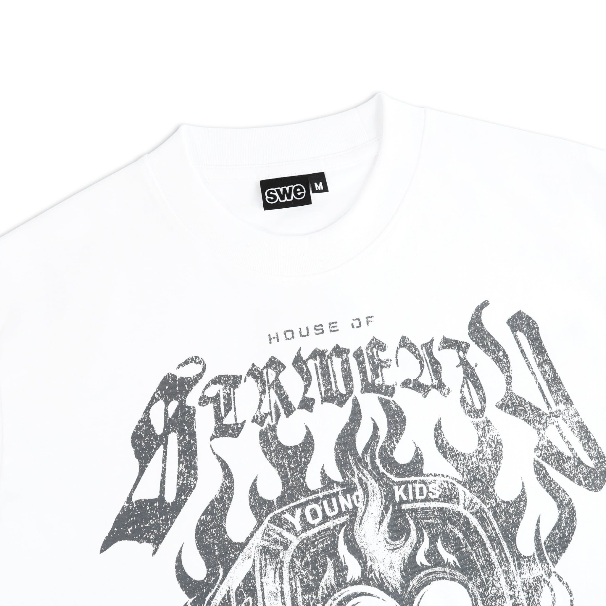  SWE RING BOXY TEE - WHITE 