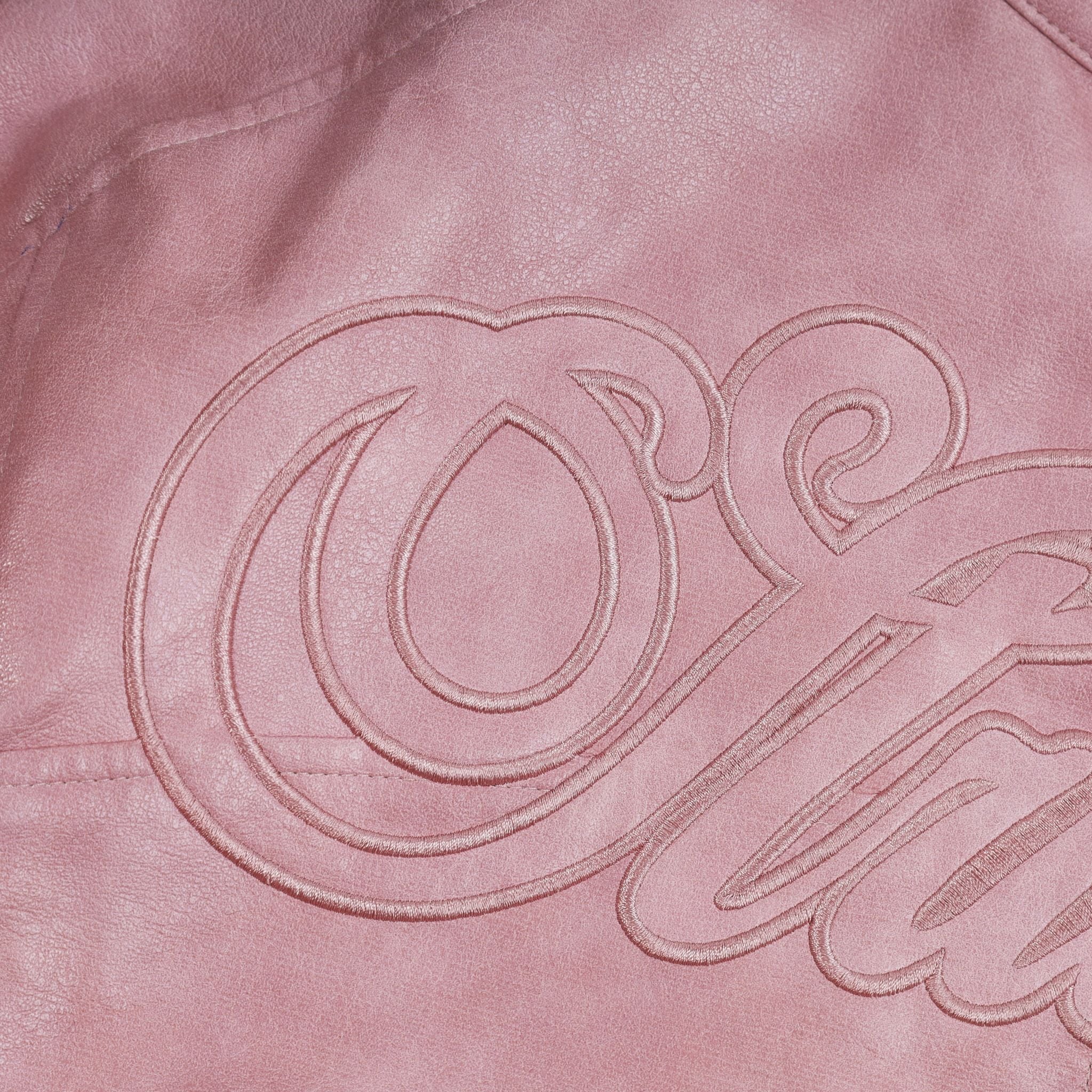  SWE BLOSSOM LEATHER JACKET - PINK 