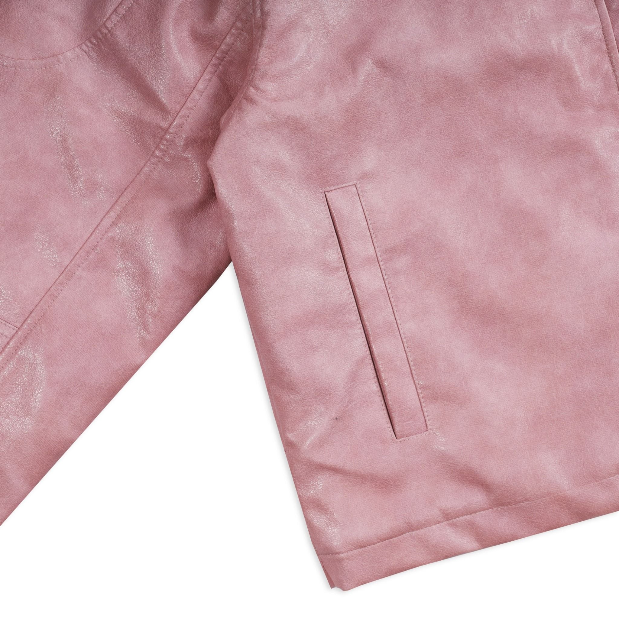  SWE BLOSSOM LEATHER JACKET - PINK 
