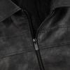  SWE STONEWASHED LEATHER JACKET - BLACK 
