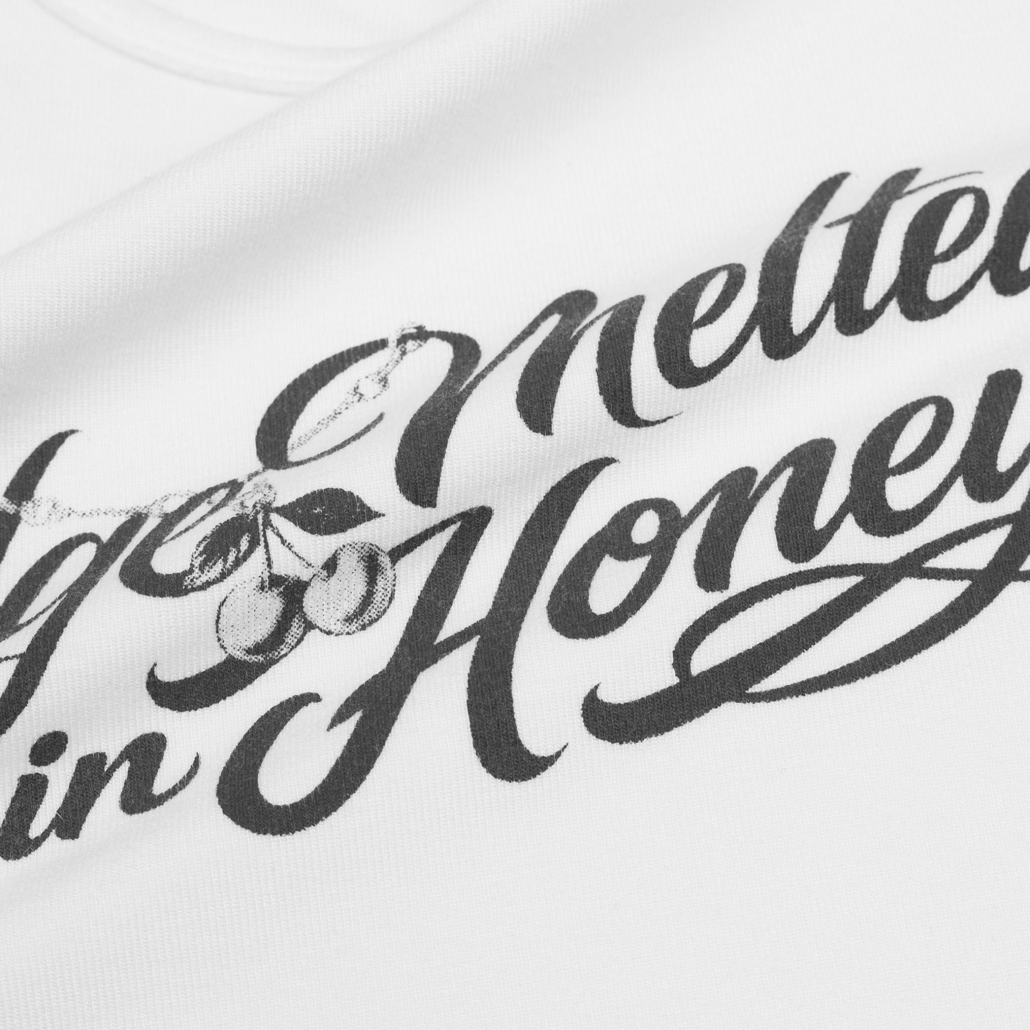  SWE MELTED EDGE CROPTOP - WHITE 