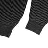  SWE L/S KNIT POLO - BLACK 
