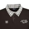  SWE PLAID POLO - BROWN 