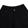  SWE PLEATED WIDE SHORTS - BLACK 