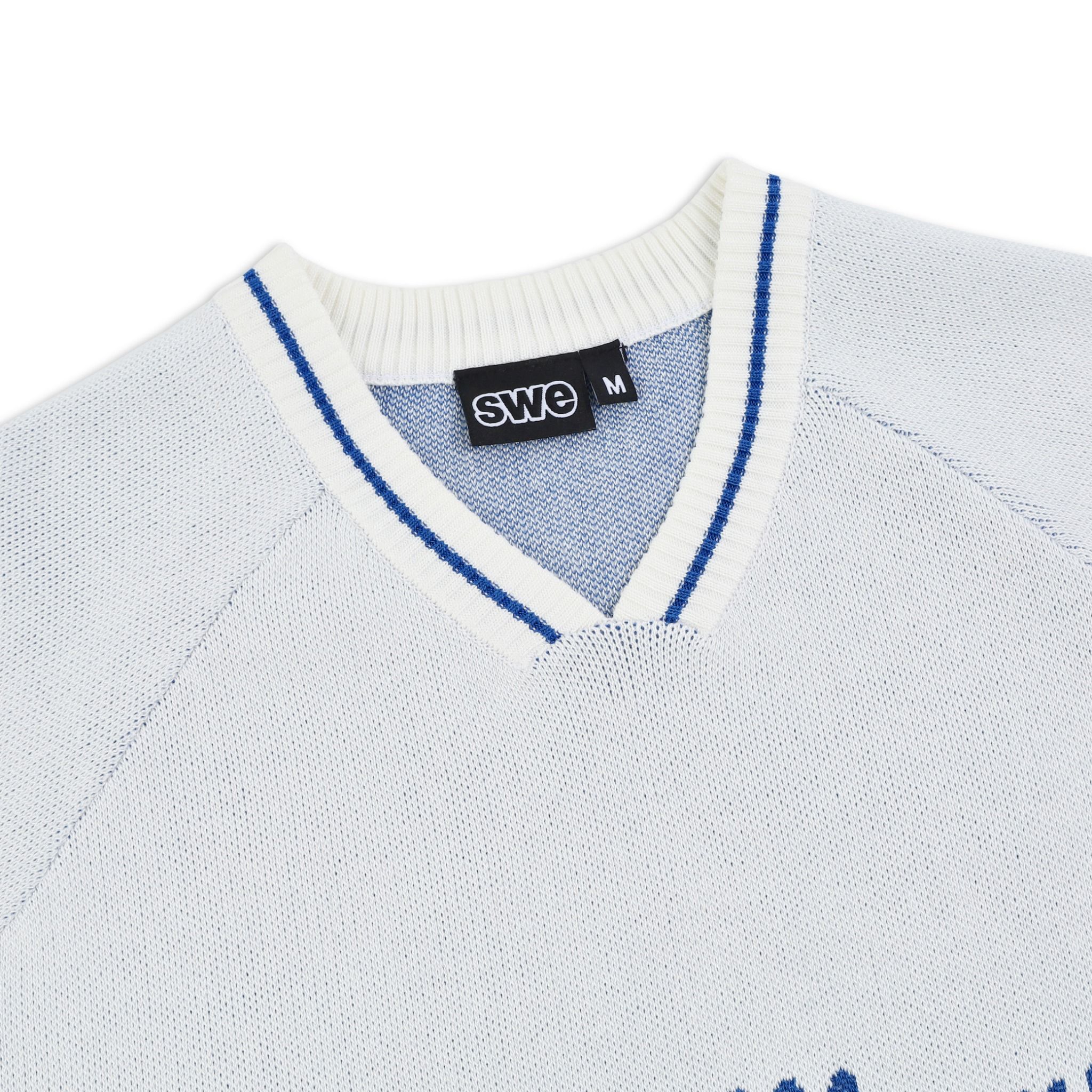  SWE FAM KNIT BOXY TEE - MISTRAL 