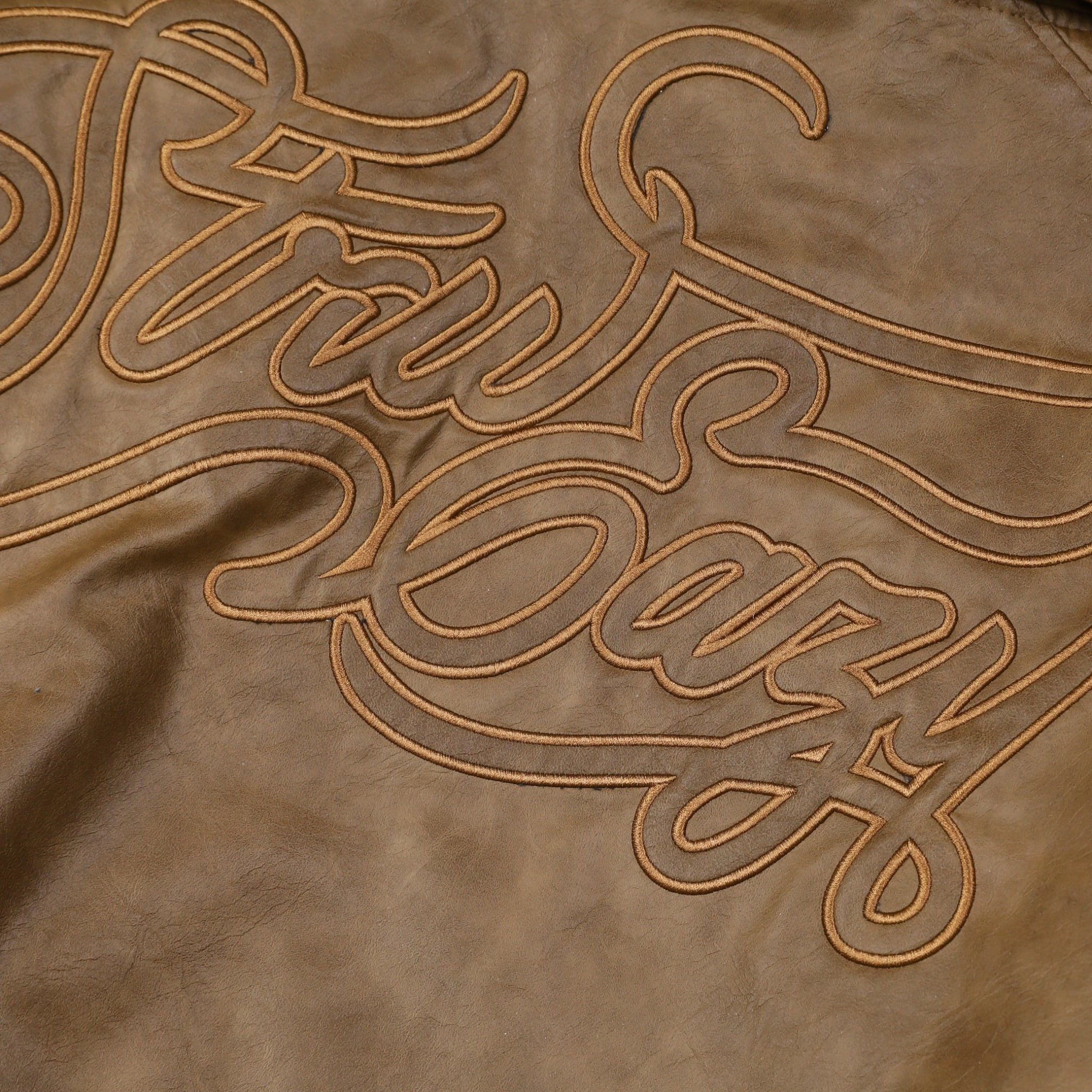  SWE EAZY LEATHER BOMBER - BROWN 