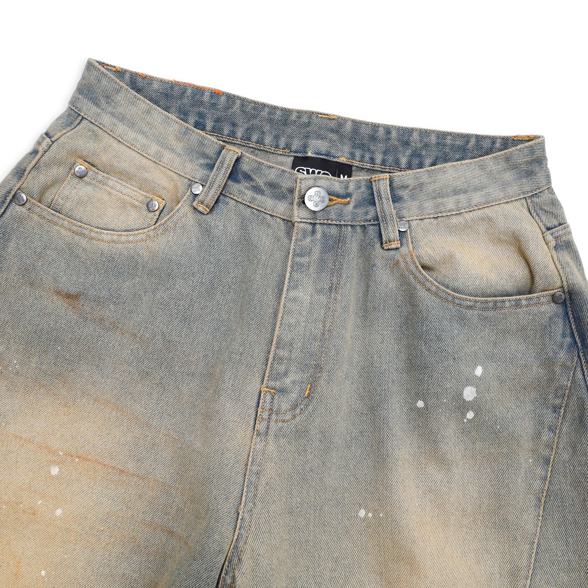  SWE DUNE DESTROYED JEANS - BLUE 