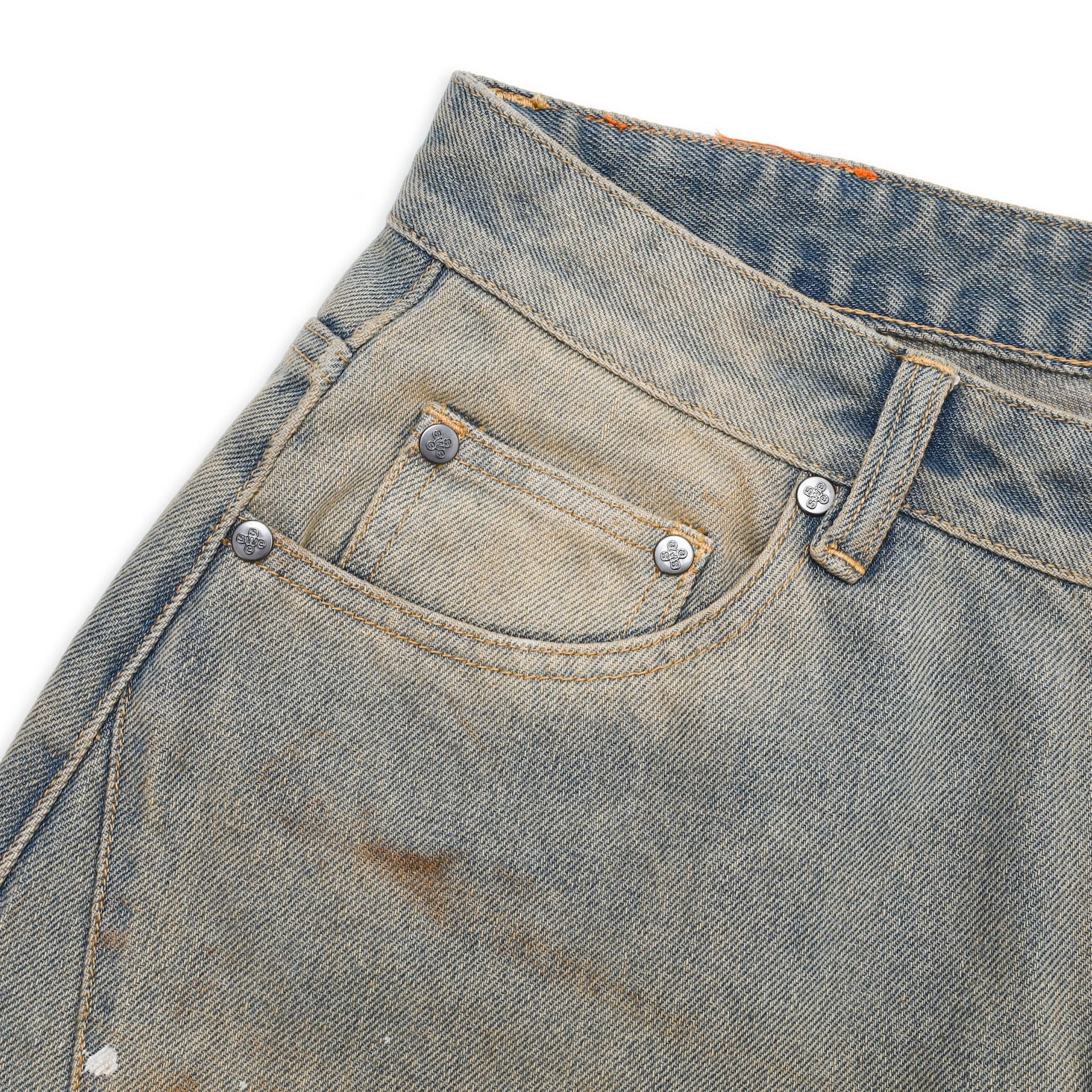  SWE DUNE DESTROYED JEANS - BLUE 