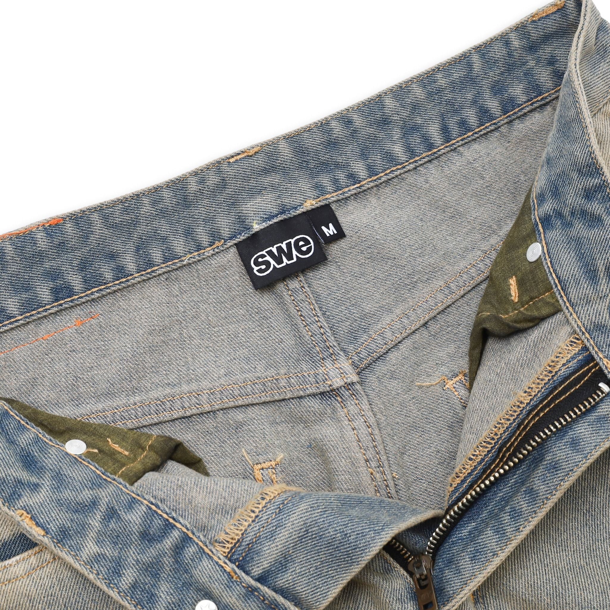  SWE DUNE DESTROYED JEANS - BLUE 