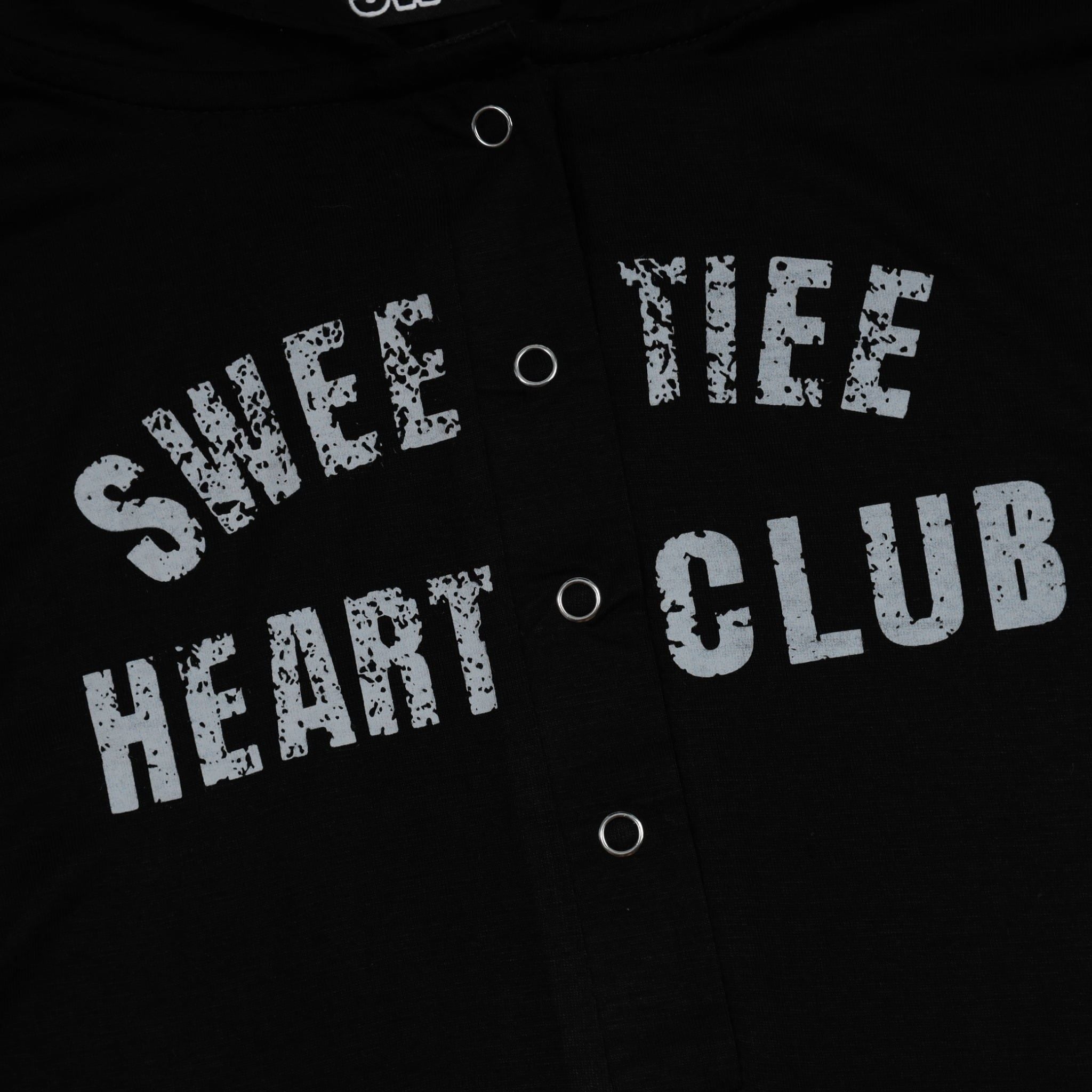  SWE ETIE BUTTON L/S TEE - BLACK 