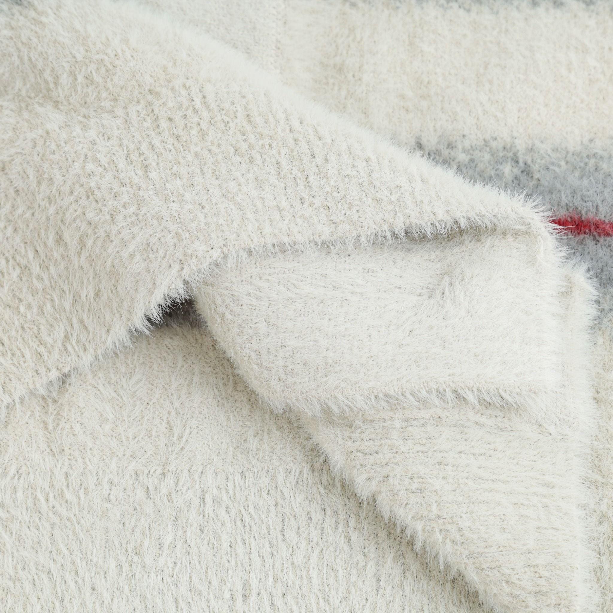  SWE MOHAIR CARDIGAN - STRIPED GRAY 