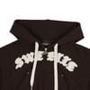  SWE ETIE CROPPED ZIP HOODIE - BROWN 