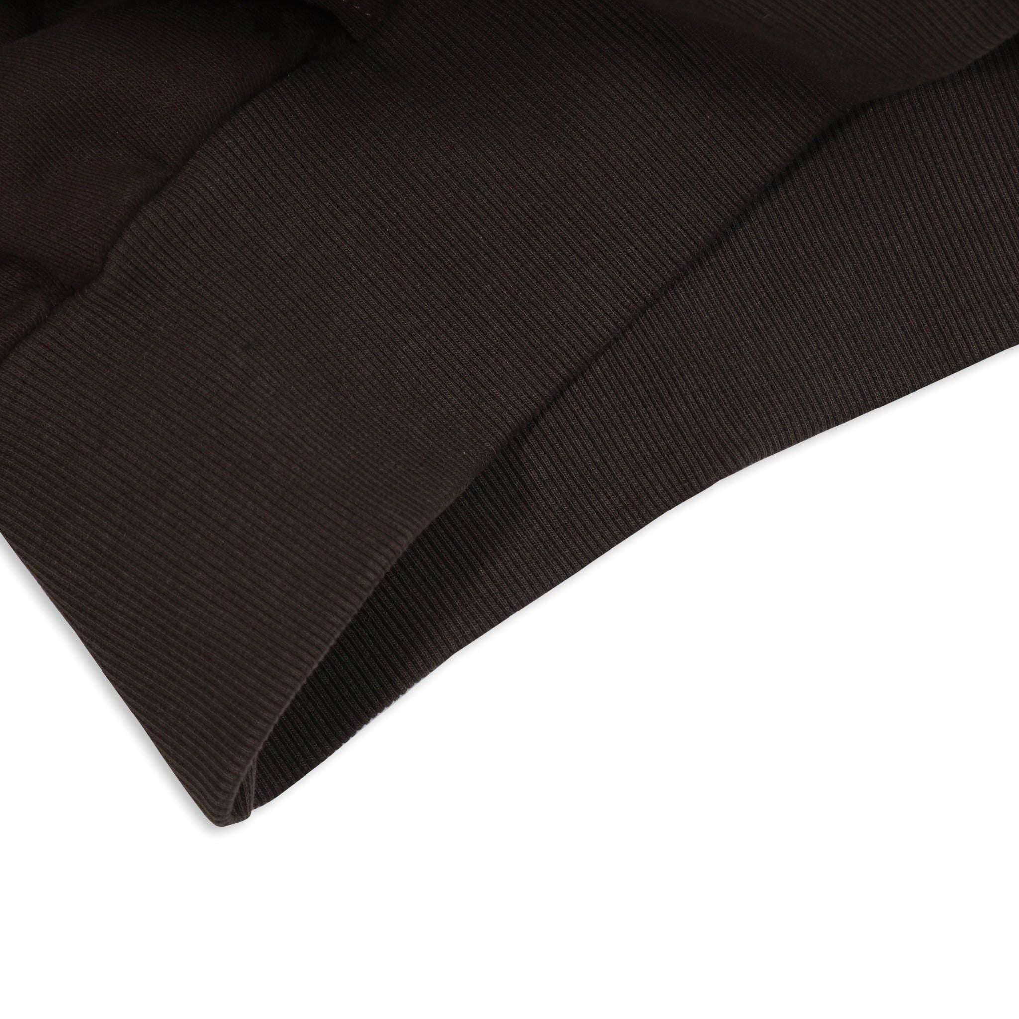  SWE ETIE CROPPED ZIP HOODIE - BROWN 