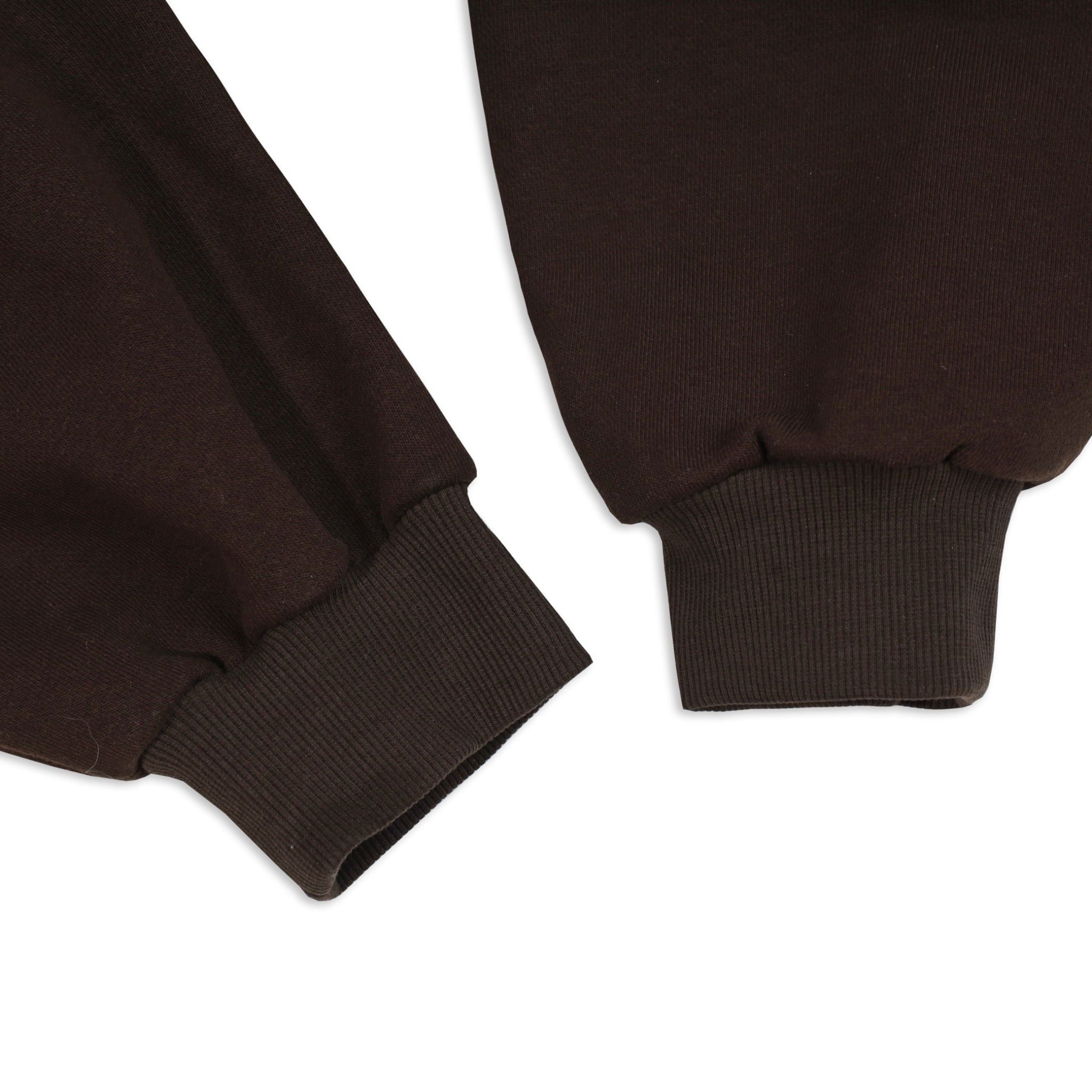  SWE ETIE CROPPED ZIP HOODIE - BROWN 