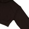  SWE ETIE CROPPED ZIP HOODIE - BROWN 