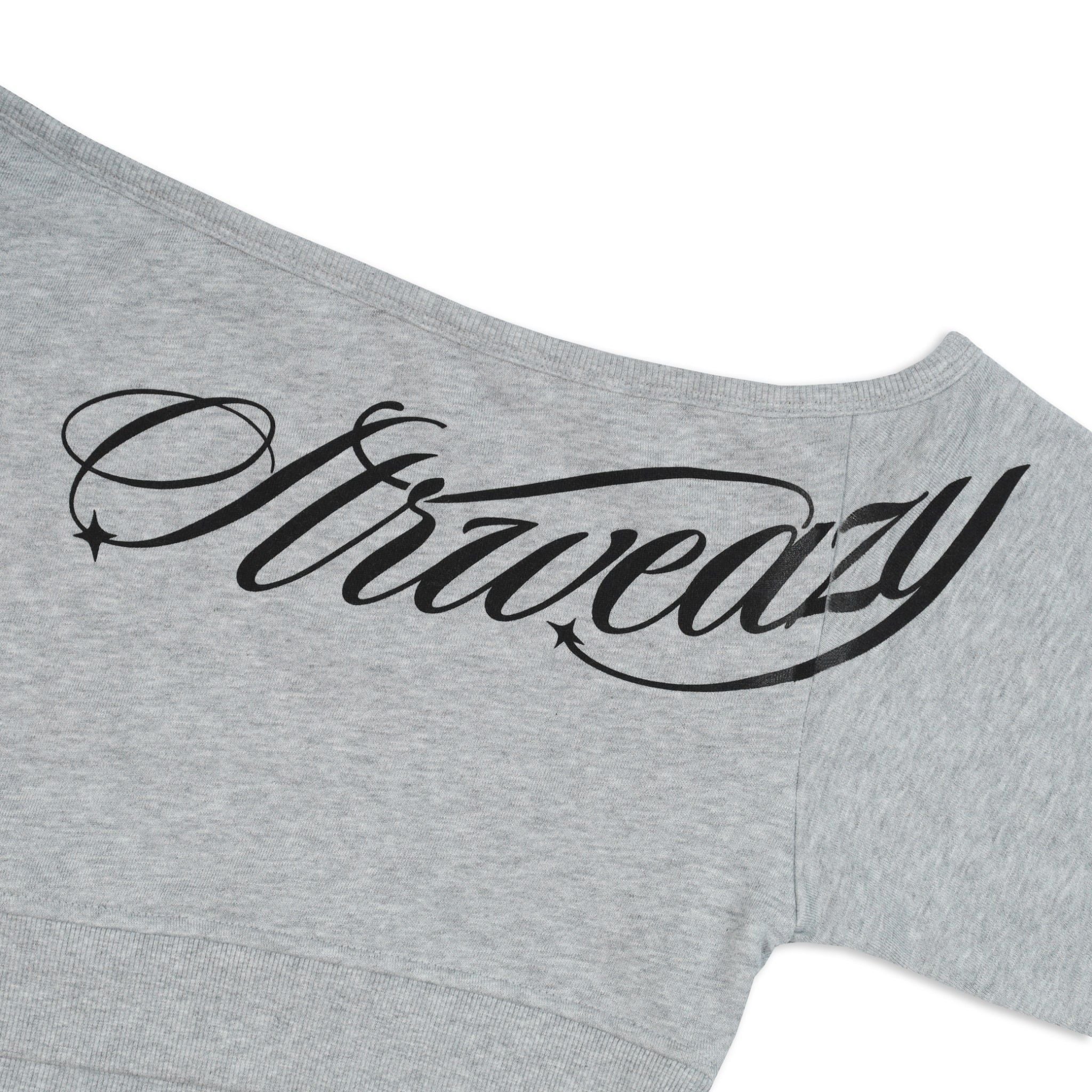  SWE EAZY OFF-SHOULDER CROP - GRAY 