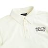  SWE SCRIPT CROP POLO - IVORY 
