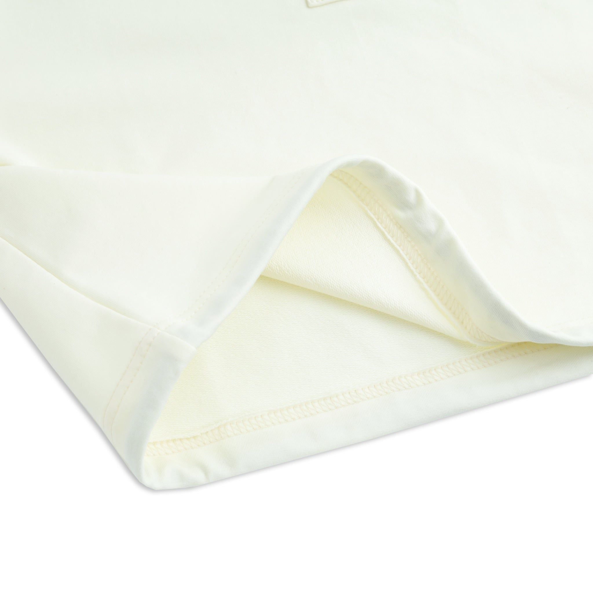  SWE SCRIPT CROP POLO - IVORY 