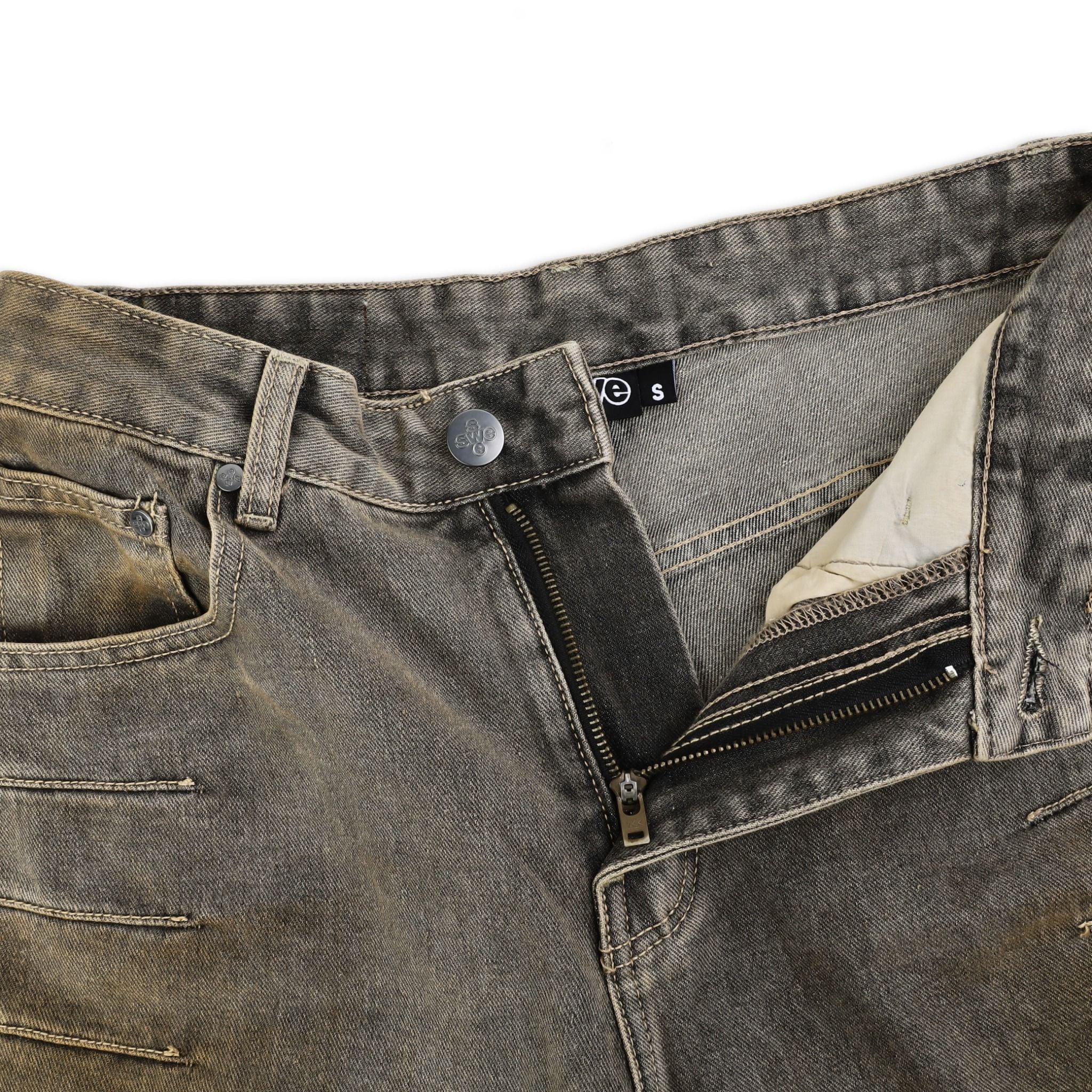  SWE ARC WIDE JEANS - MUD FADE 