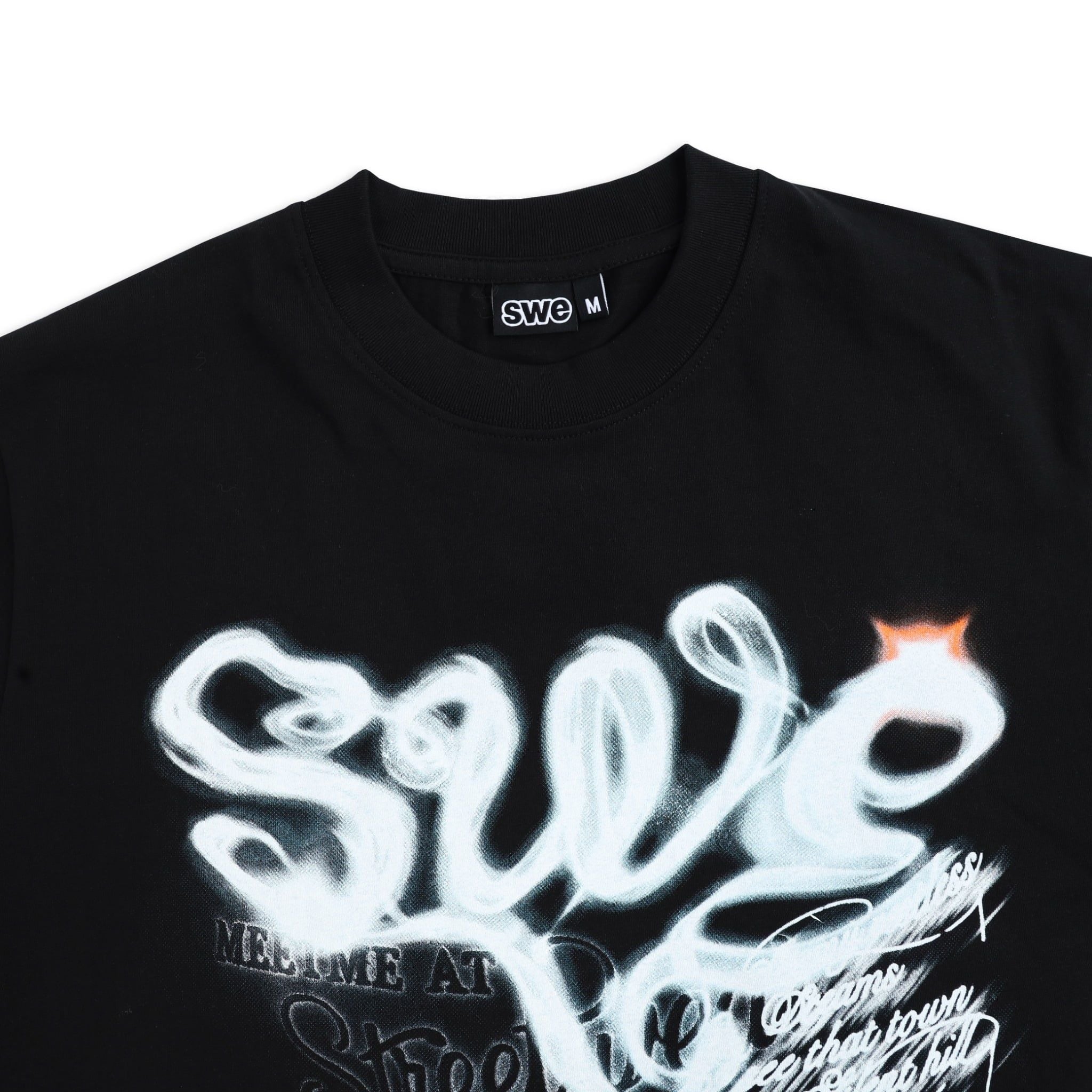 SWE AFTERIMAGE BOXY TEE - BLACK 