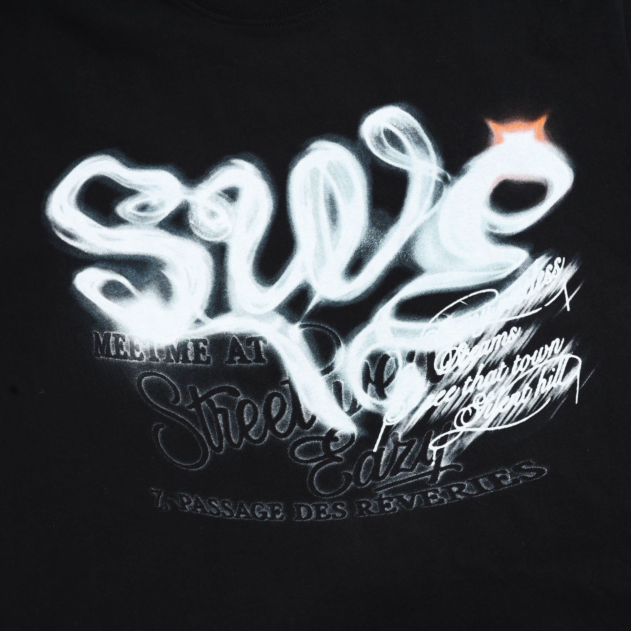  SWE AFTERIMAGE BOXY TEE - BLACK 