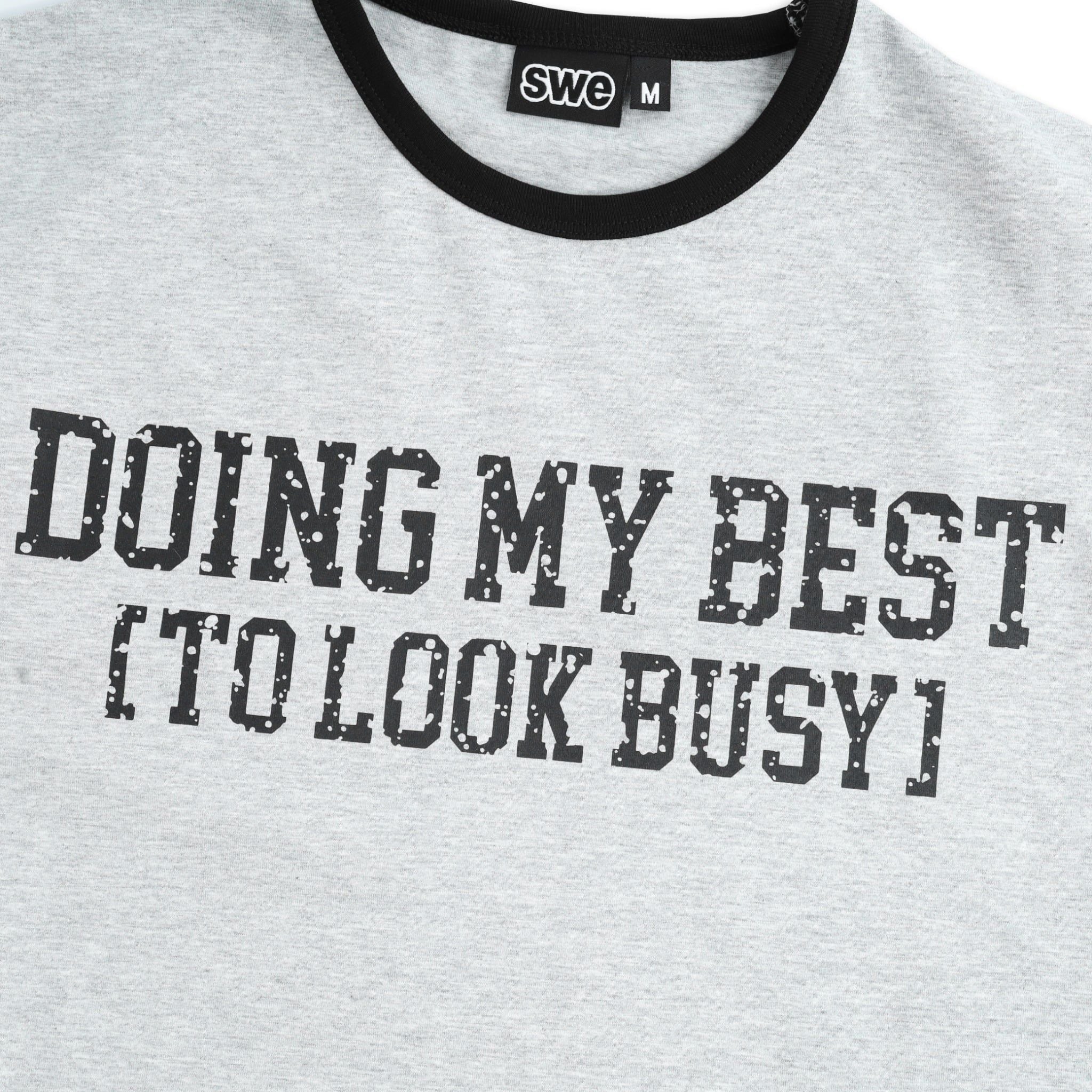  SWE BUSY RINGER TEE - GRAY 