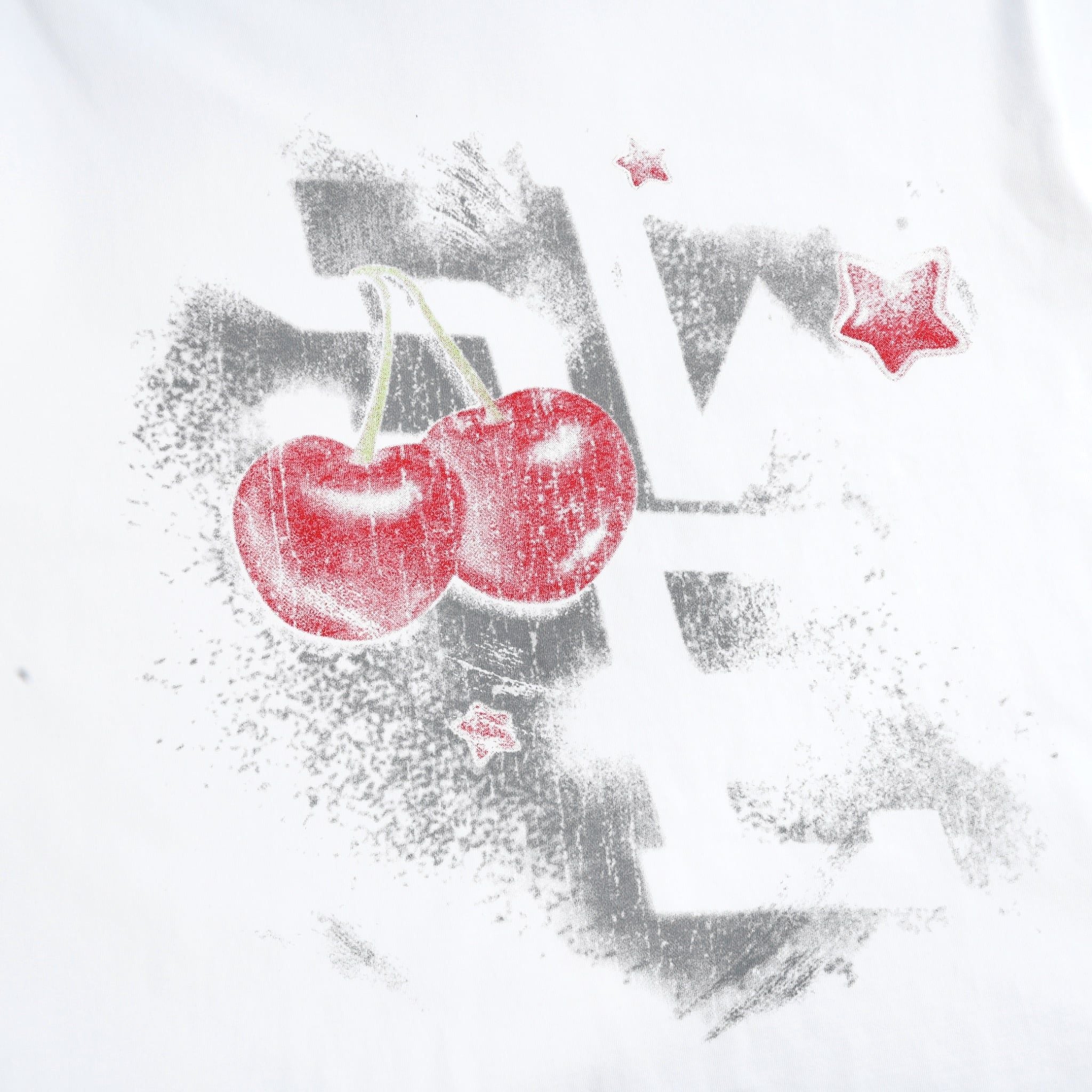  SWE CHERRY BOXY TEE - WHITE 