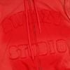  SWE 2 WAY ZIP HOODIE - WASHED RED 
