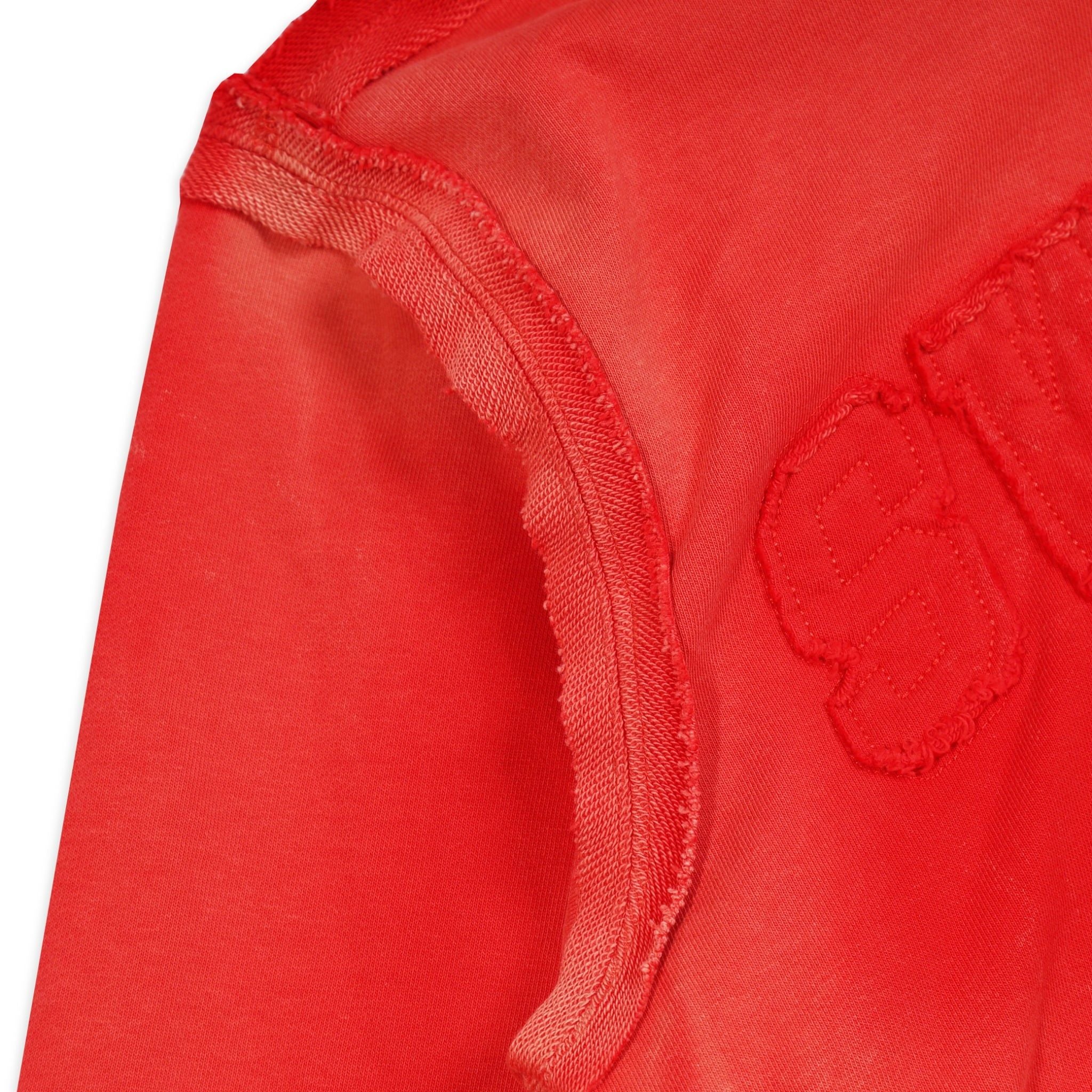  SWE 2 WAY ZIP HOODIE - WASHED RED 