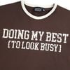  SWE BUSY RINGER TEE - BROWN 