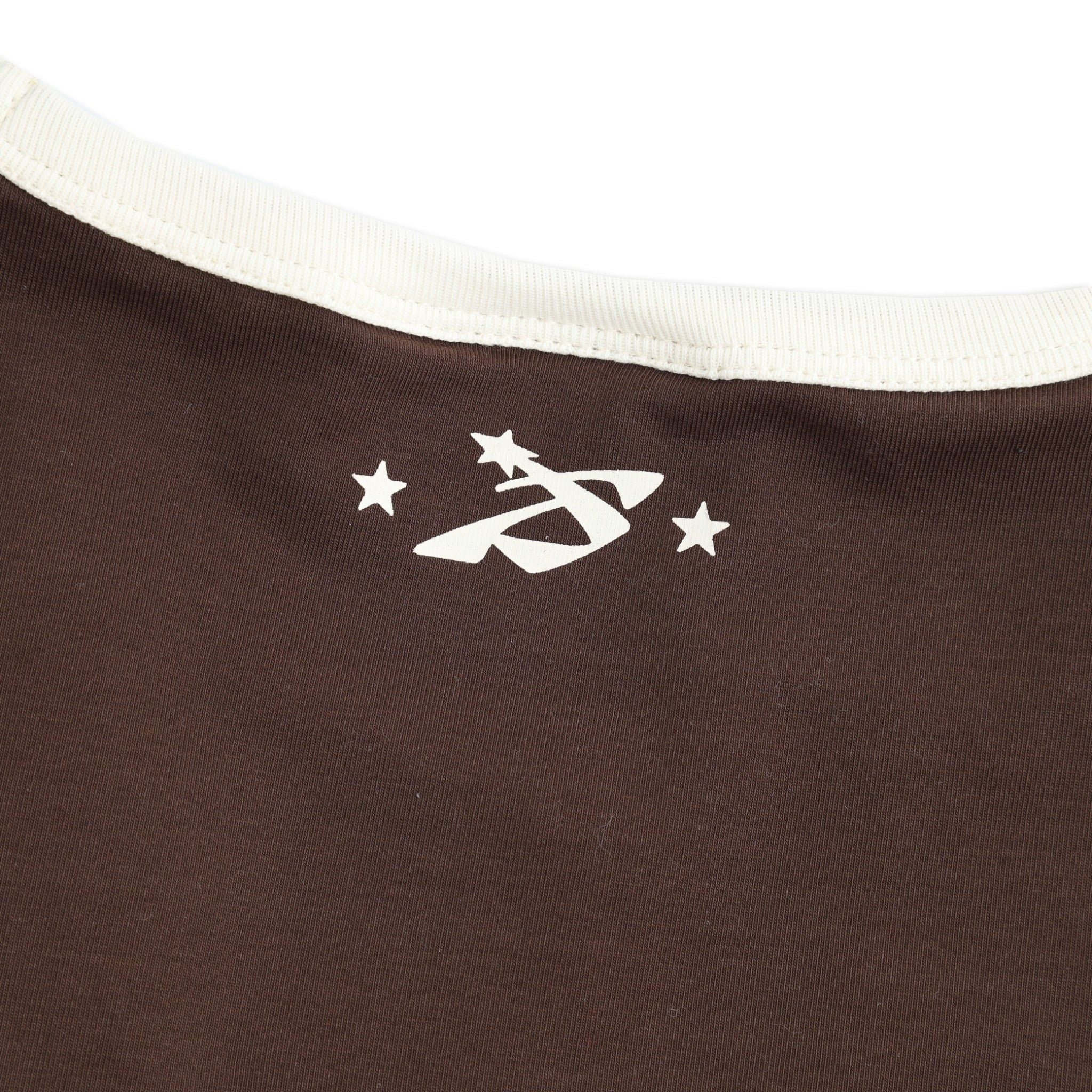  SWE BUSY RINGER TEE - BROWN 