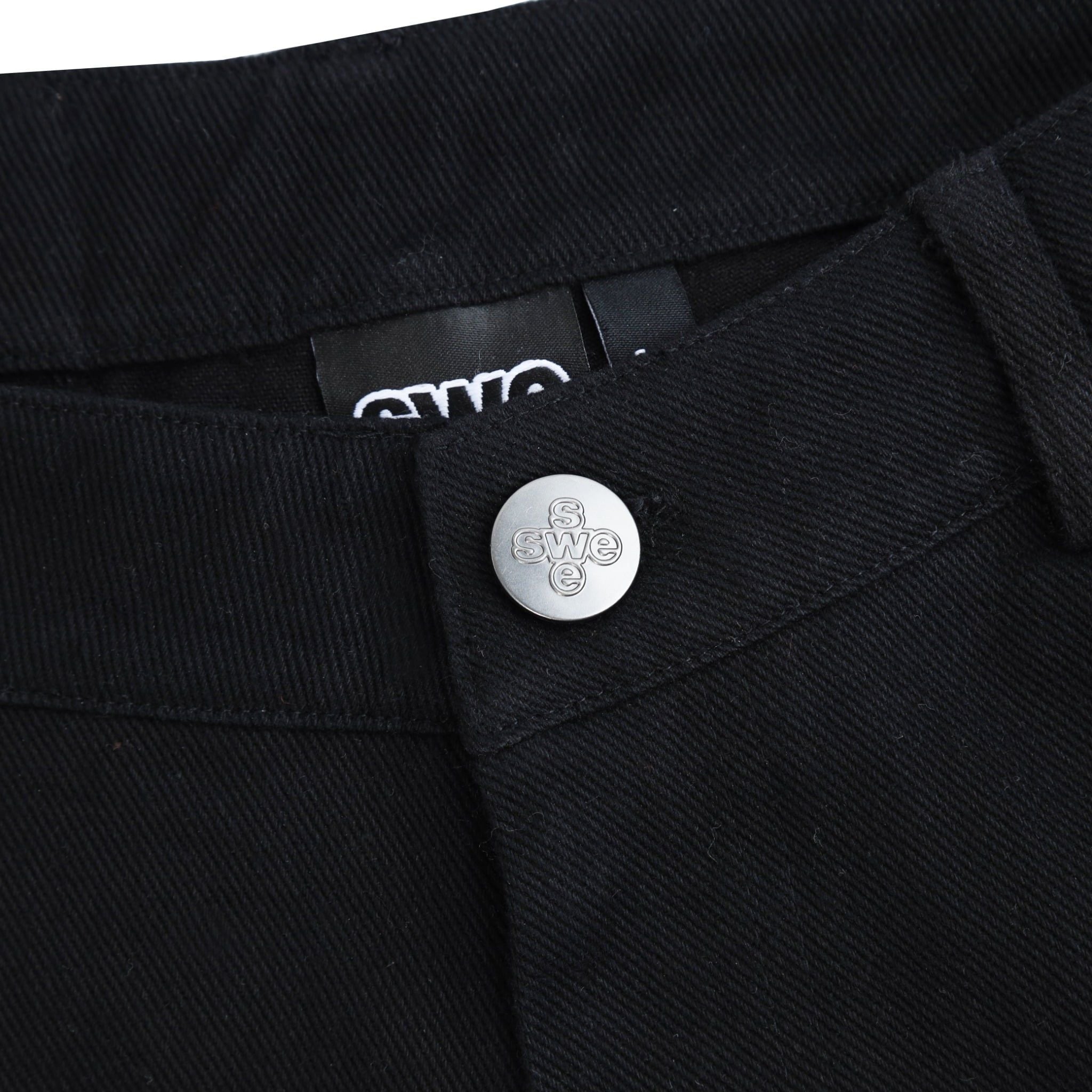  SWE BELTED WIDE PANTS - BLACK 