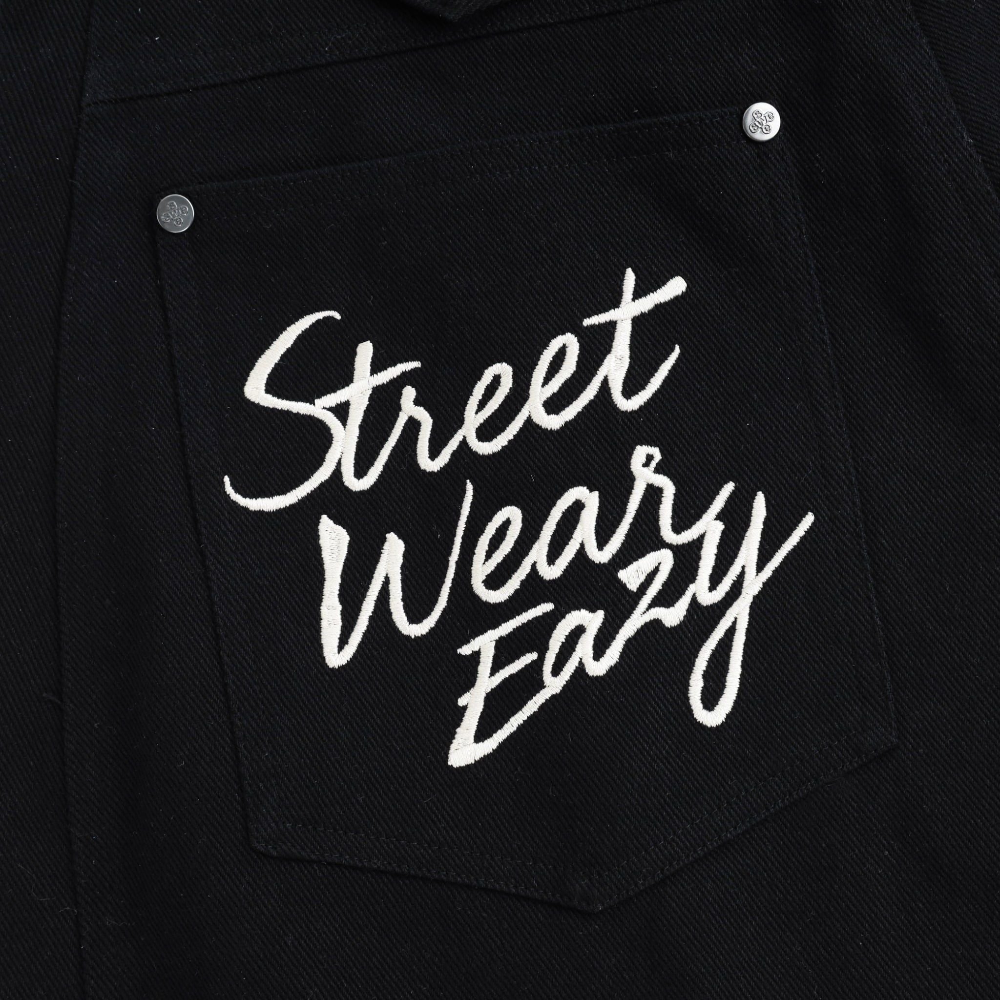  SWE BELTED WIDE PANTS - BLACK 