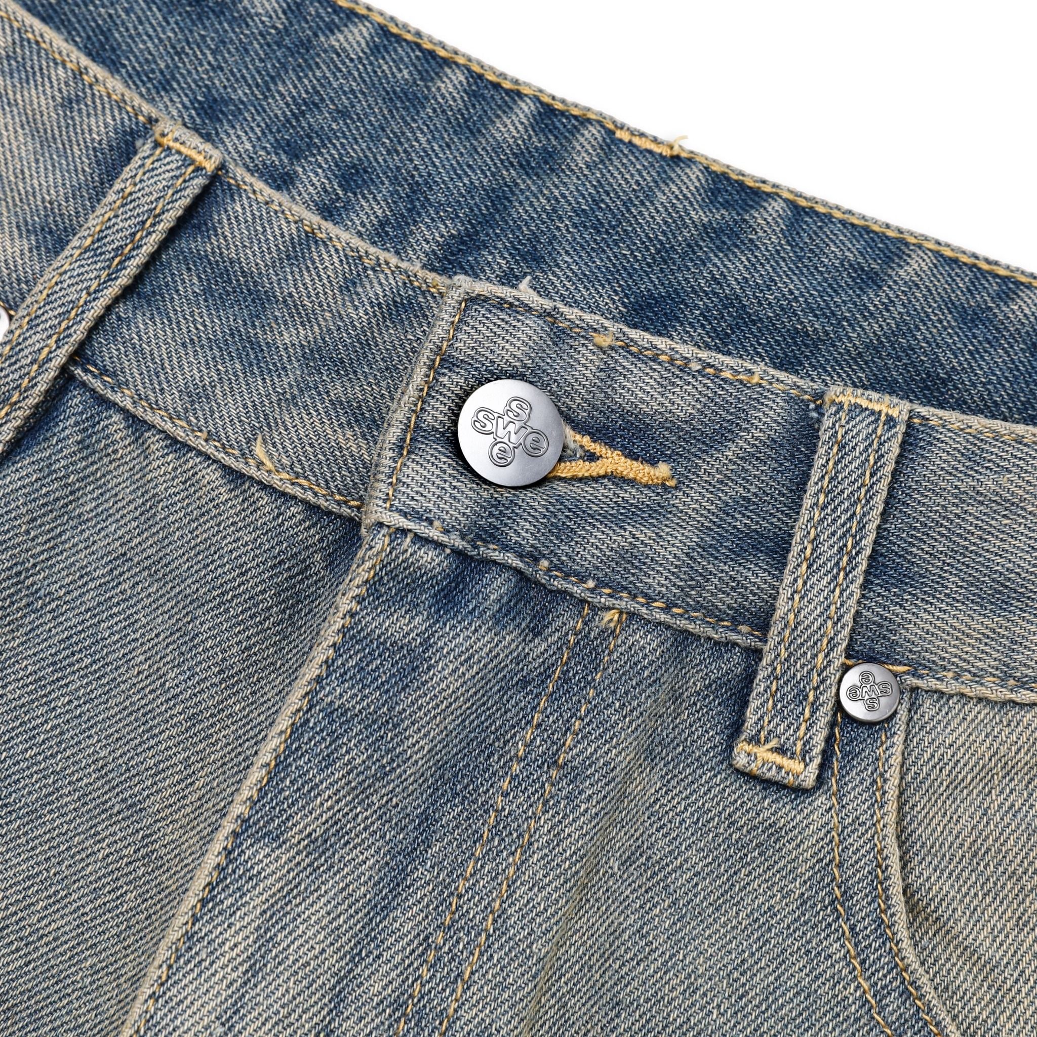  SWE EDGE WASHED JEANS - BLUE 