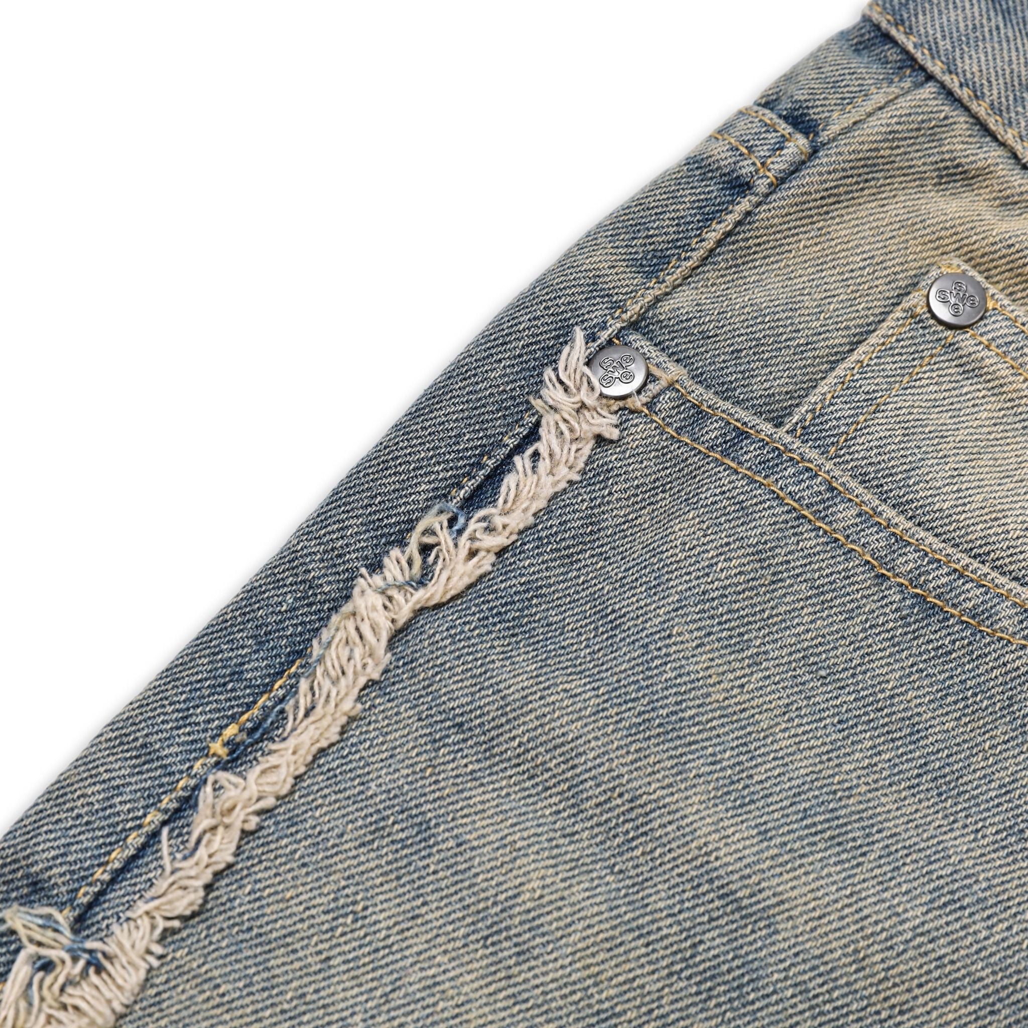  SWE EDGE WASHED JEANS - BLUE 