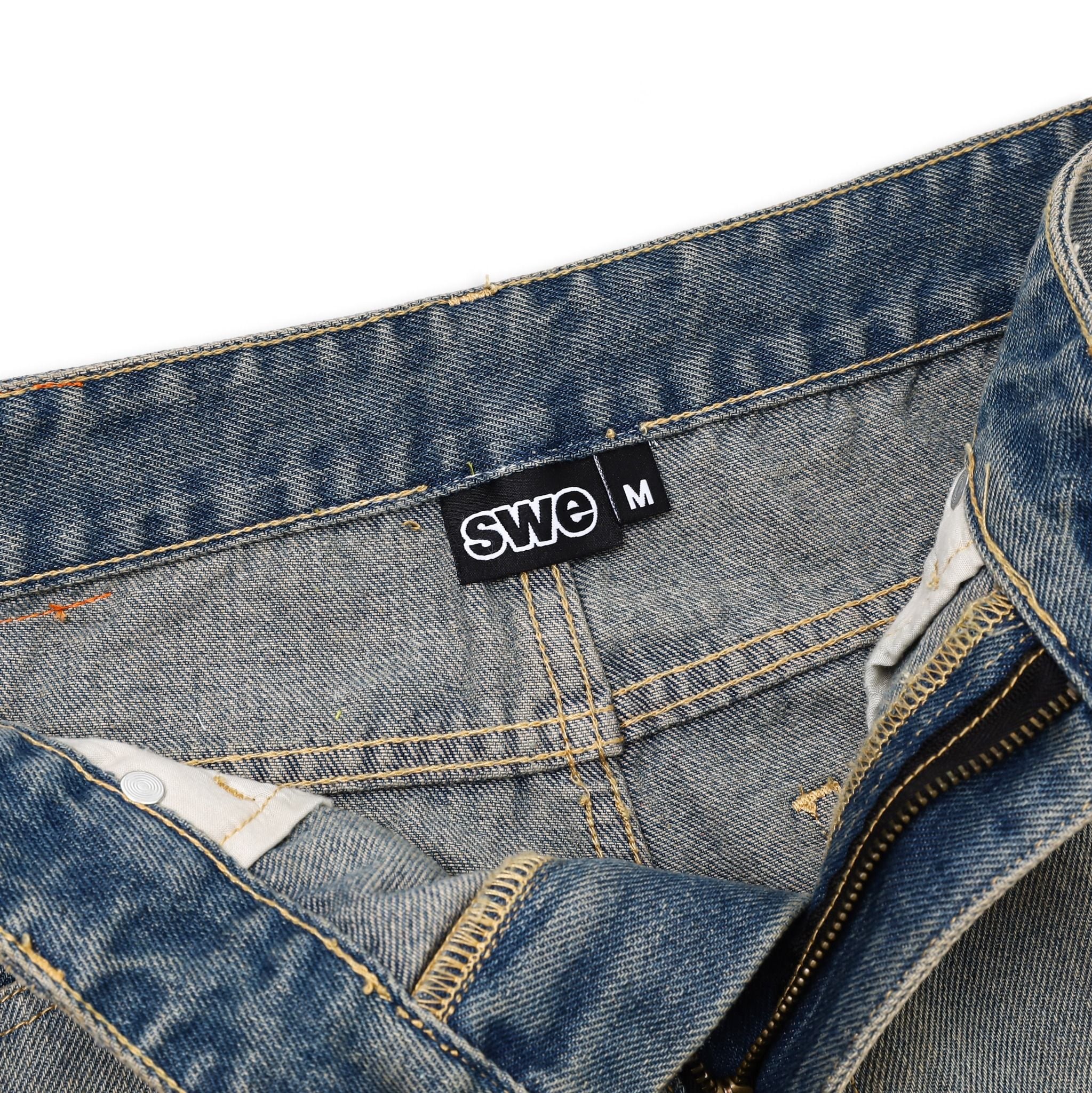  SWE EDGE WASHED JEANS - BLUE 