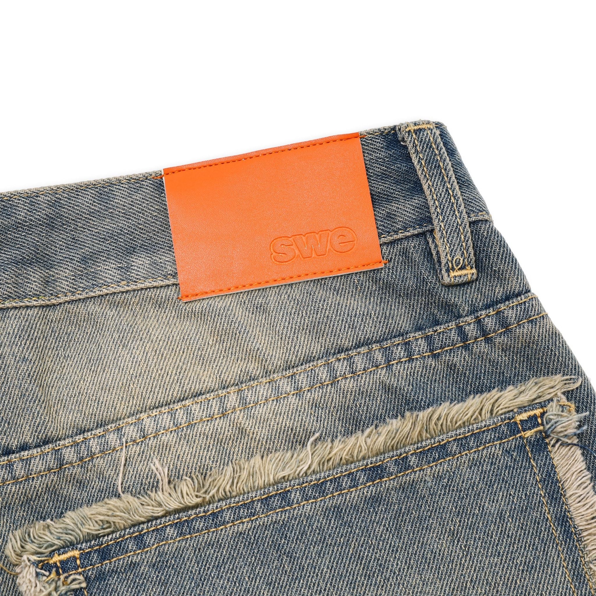  SWE EDGE WASHED JEANS - BLUE 