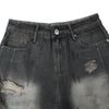  SWE INTERCUT DENIM SHORTS - WASHED BLACK 