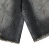  SWE INTERCUT DENIM SHORTS - WASHED BLACK 