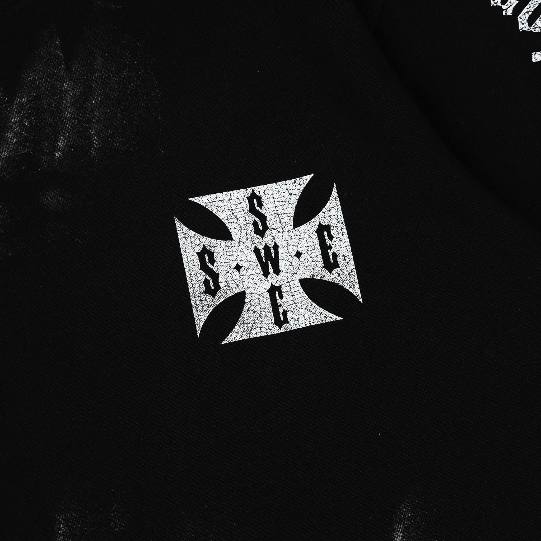  SWE CROSS L/S BOXY TEE - BLACK 