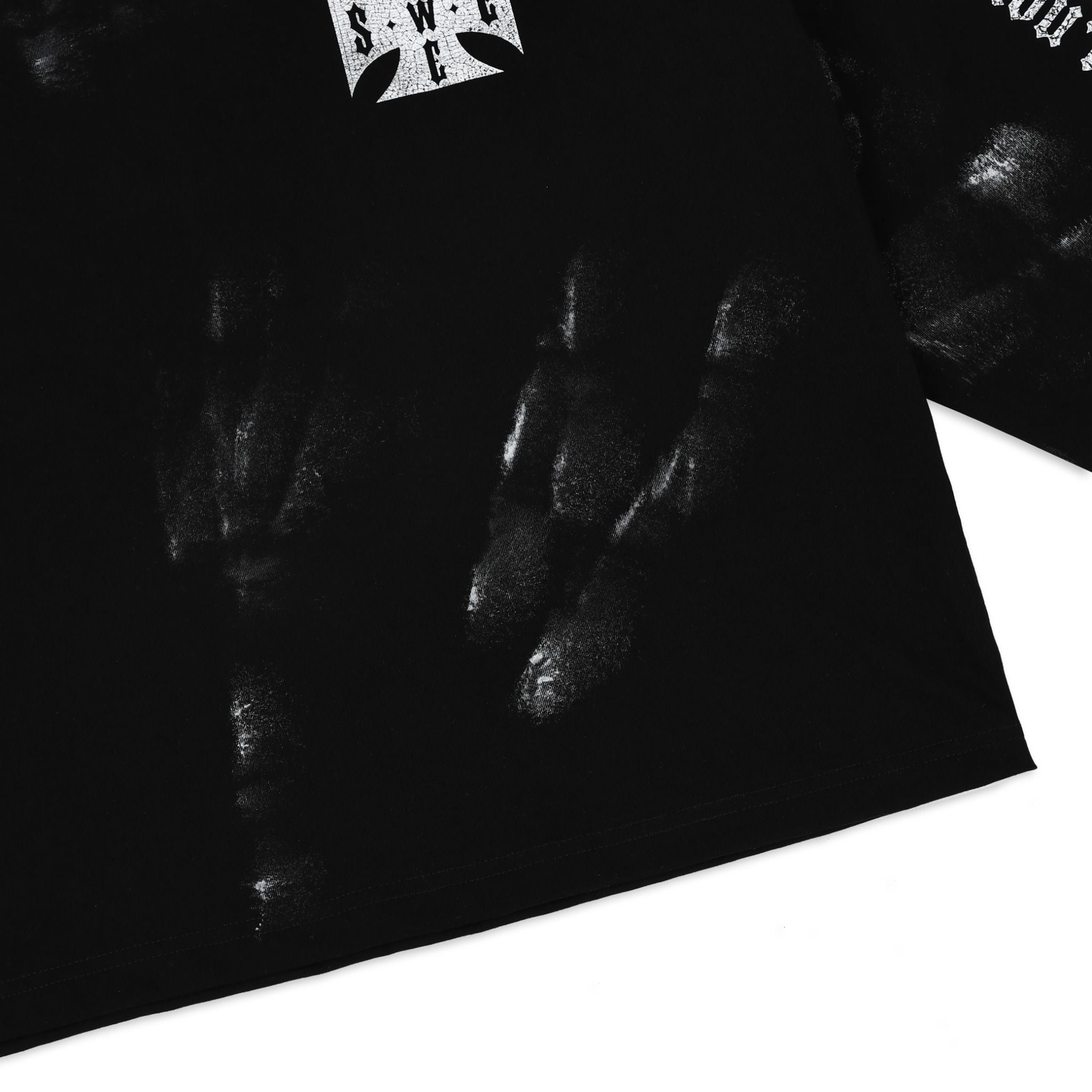  SWE CROSS L/S BOXY TEE - BLACK 