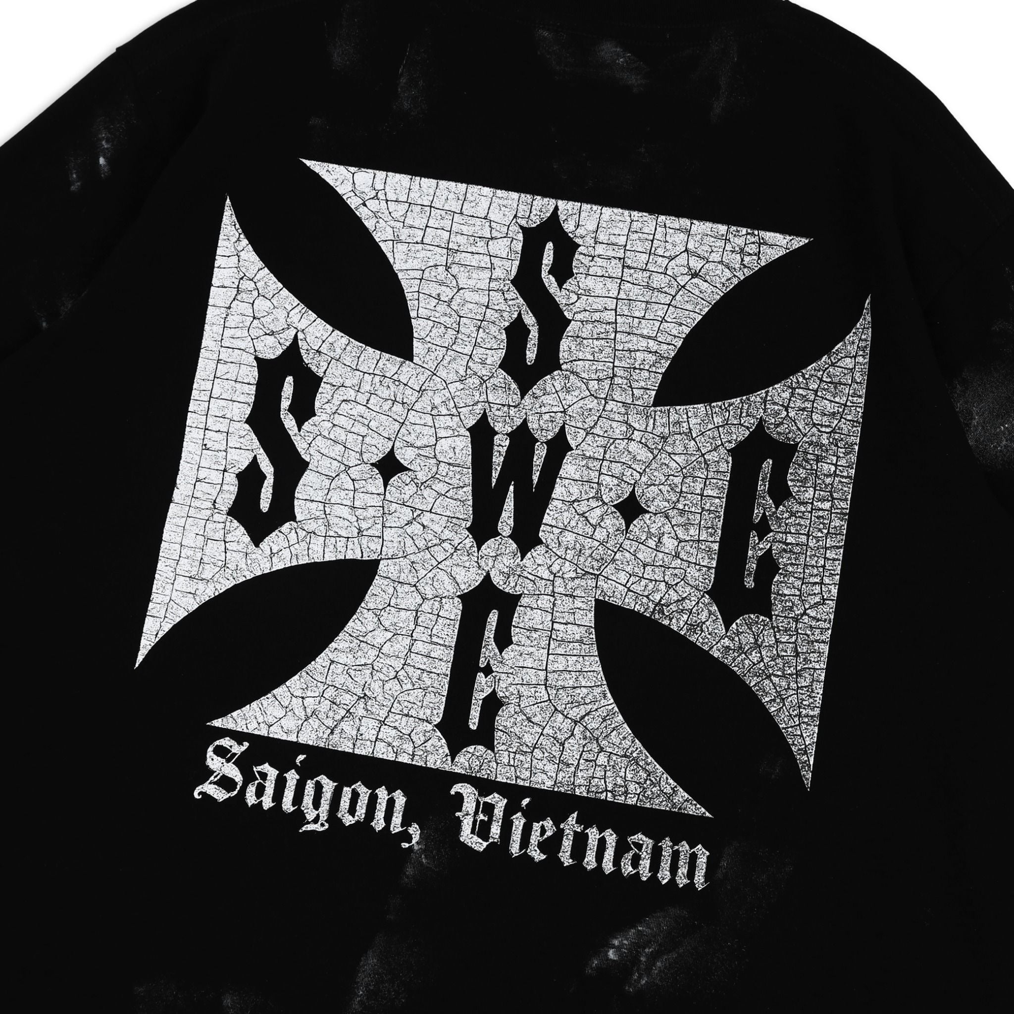  SWE CROSS L/S BOXY TEE - BLACK 