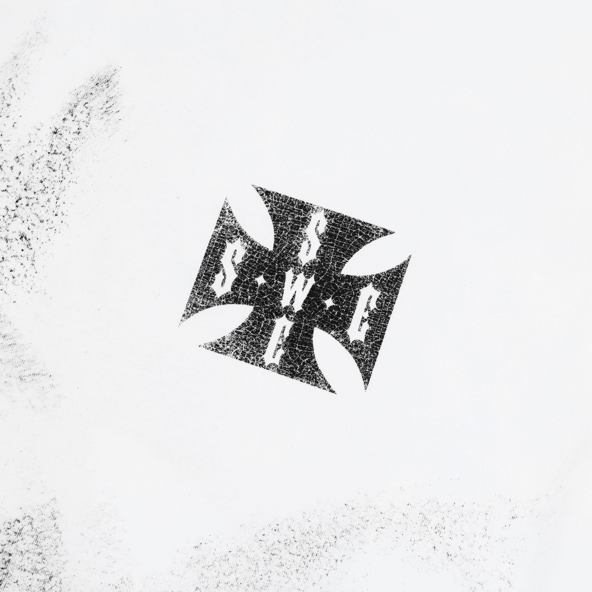  SWE CROSS L/S BOXY TEE - WHITE 