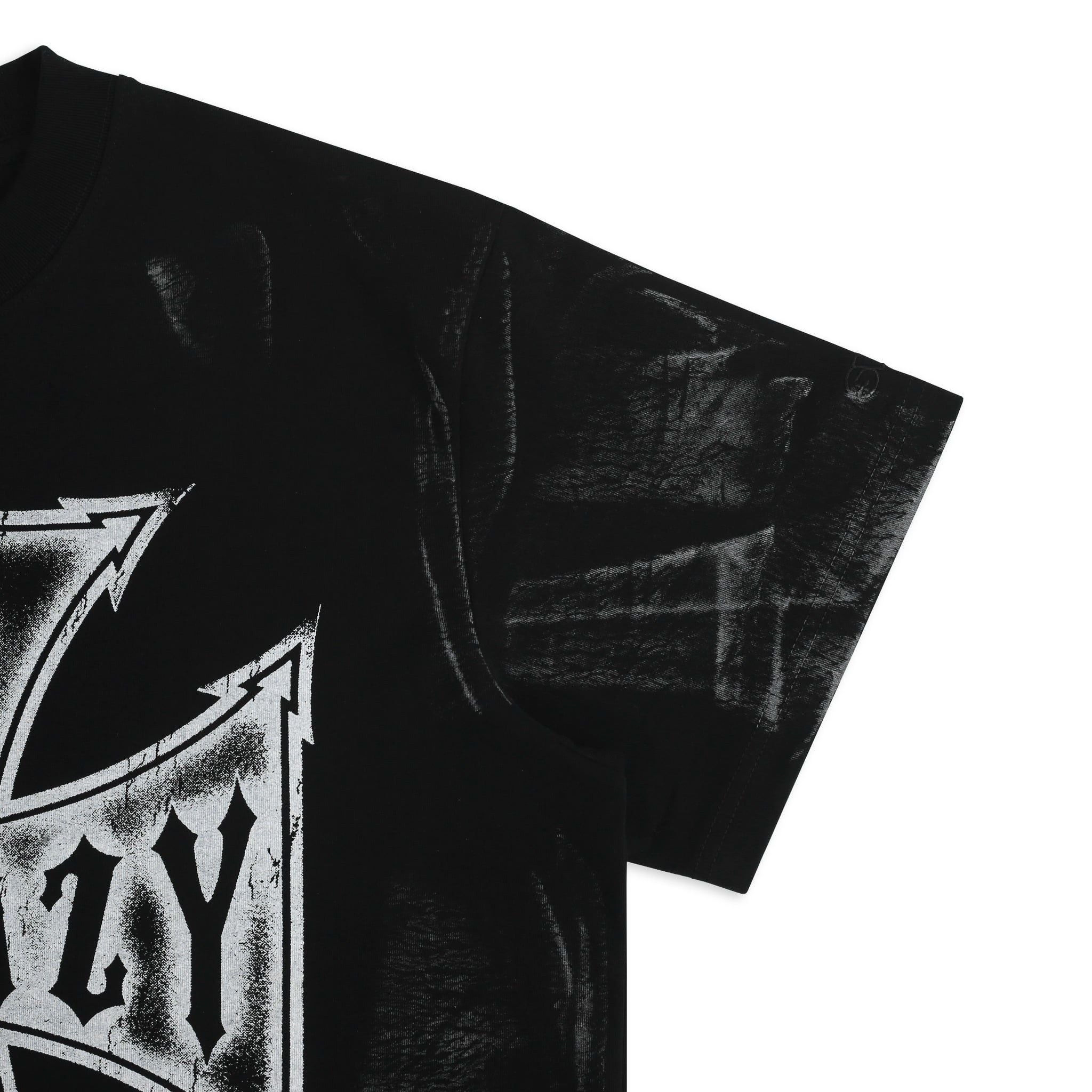  SWE CROSS BOXY TEE - BLACK 