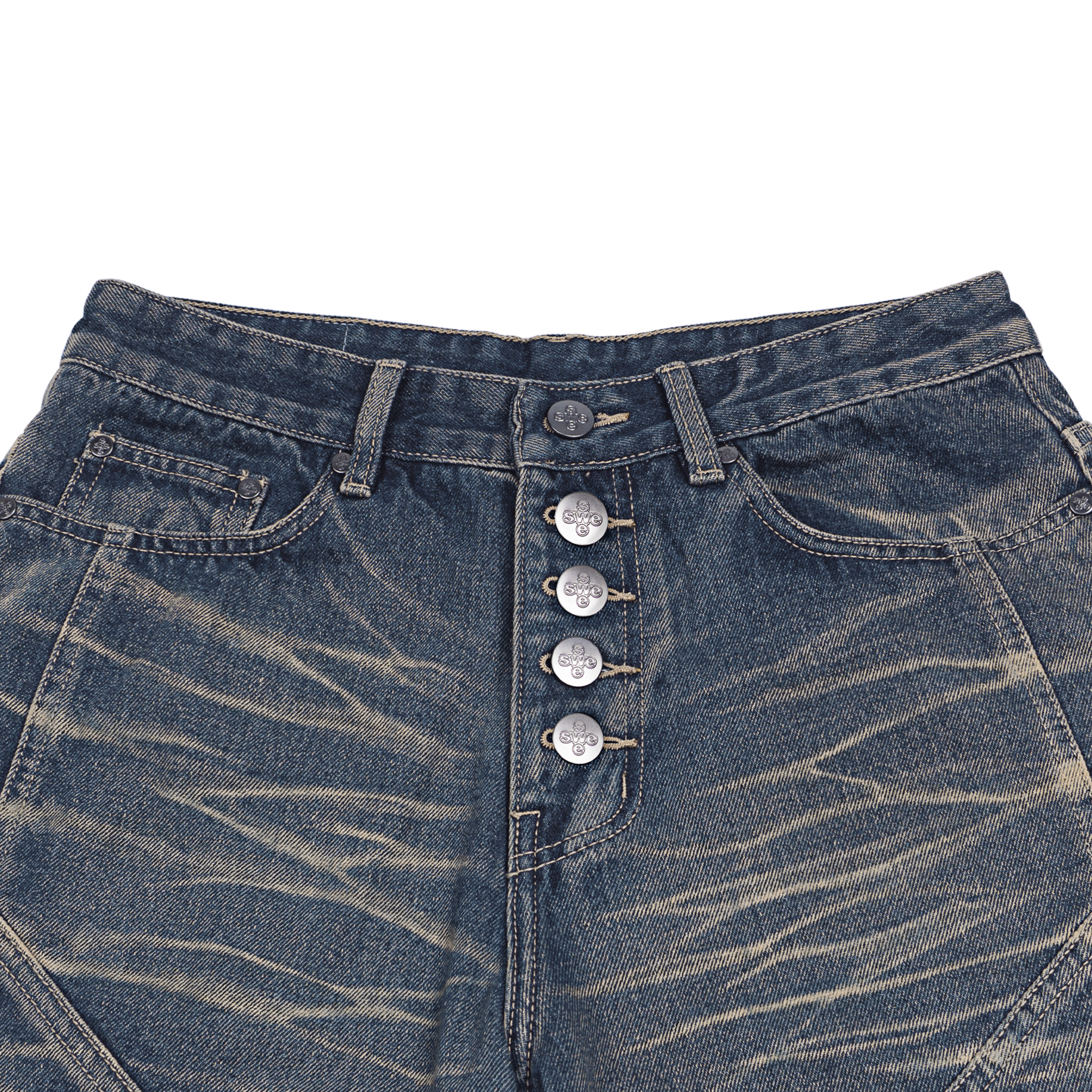  SWE SCARRED JEANS - VINTAGE BLUE 