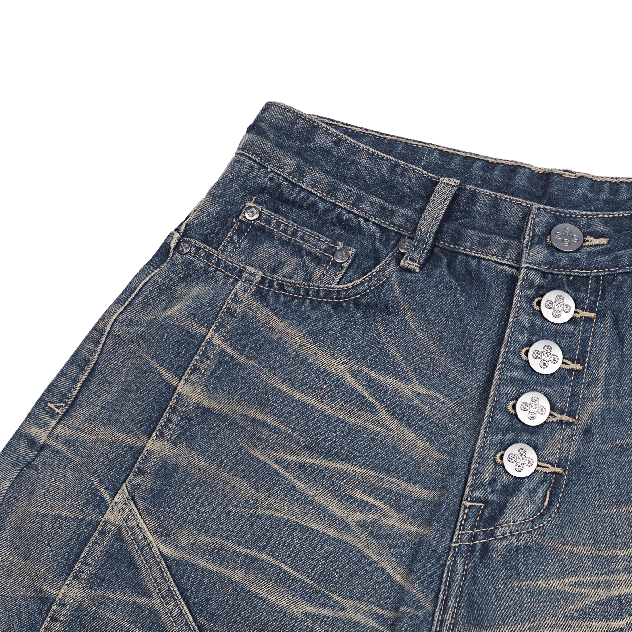  SWE SCARRED JEANS - VINTAGE BLUE 